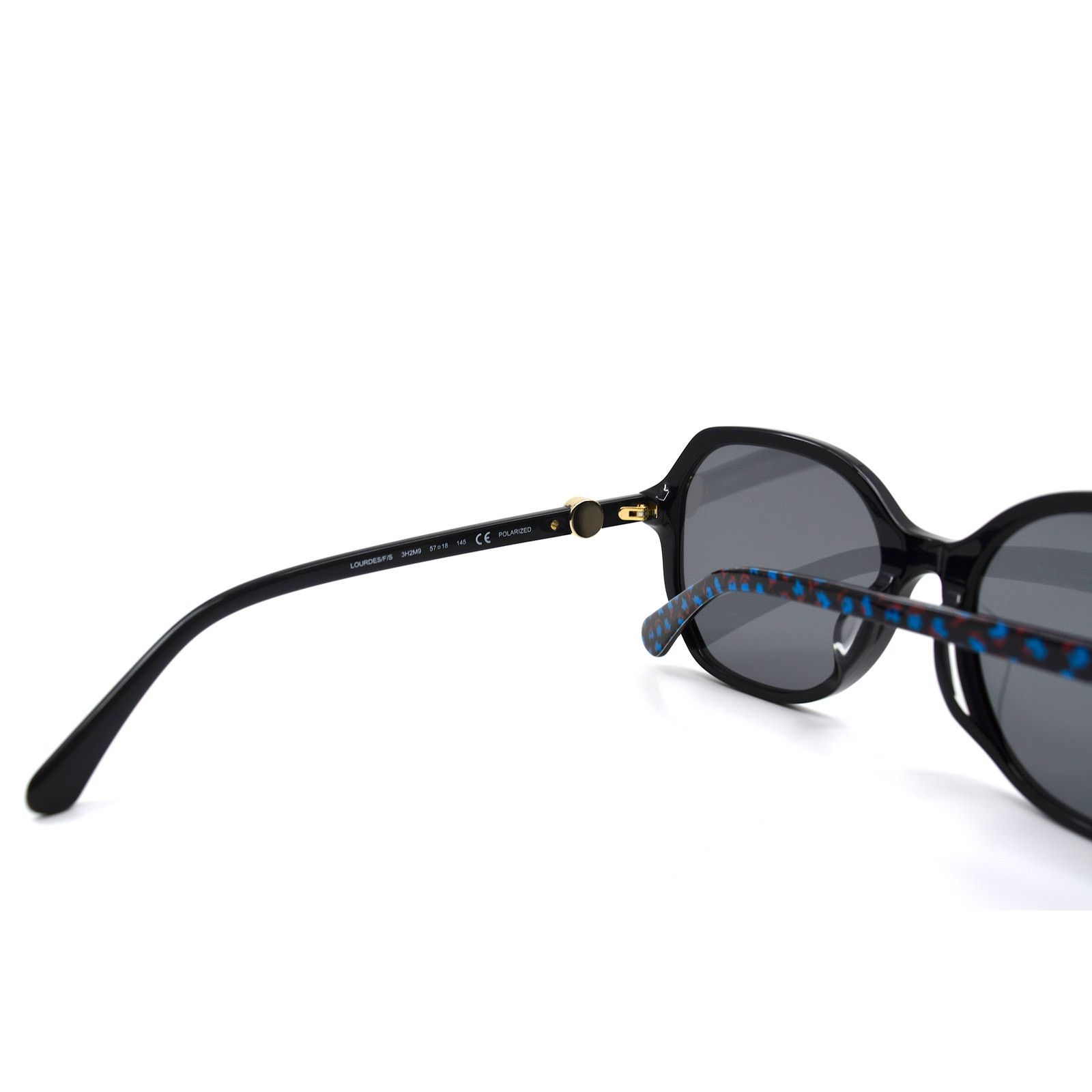 Kate Spade KATE SPADE LOURDES/F/S 3H2 BLACK GREY POLARIZED SUNGLASSES Size ONE SIZE - 11 Thumbnail
