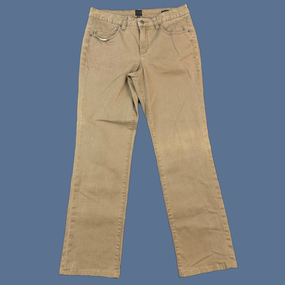 Vintage JAG Pants Women's 32x30 Tan Mid Rise Straight Leg Stretch Outdoor Casual Size 34" / US 12 / IT 48 - 1 Thumbnail