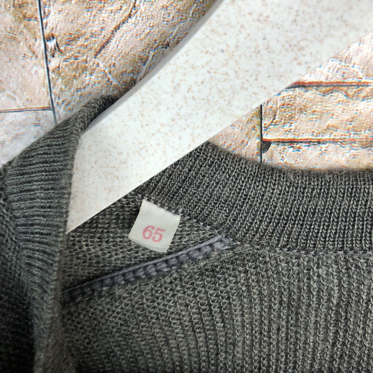 Japanese Brand Wayne Grey Cardigan Knitwear vintage japan #A271 Size US M / EU 48-50 / 2 - 11 Thumbnail