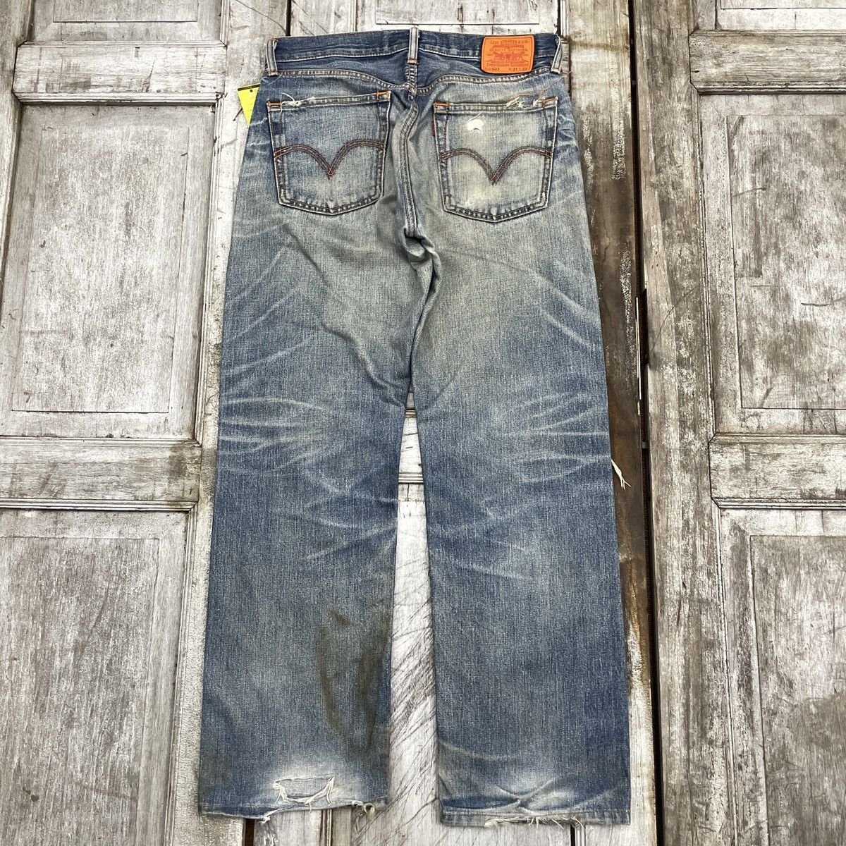 Levi's Vintage Classic Levis 503 Distressed Jeans wc 340 Size US 32 / EU 48 - 2 Thumbnail