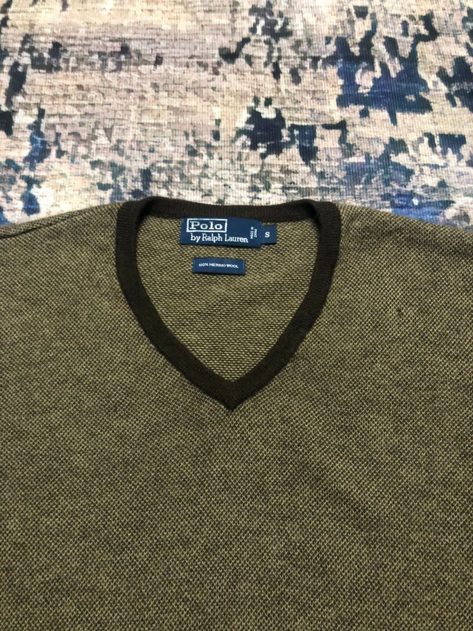 Polo Ralph Lauren Vintage Polo Ralph Lauren Merino Wool Jumper V Neck Sweater Size US S / EU 44-46 / 1 - 3 Thumbnail