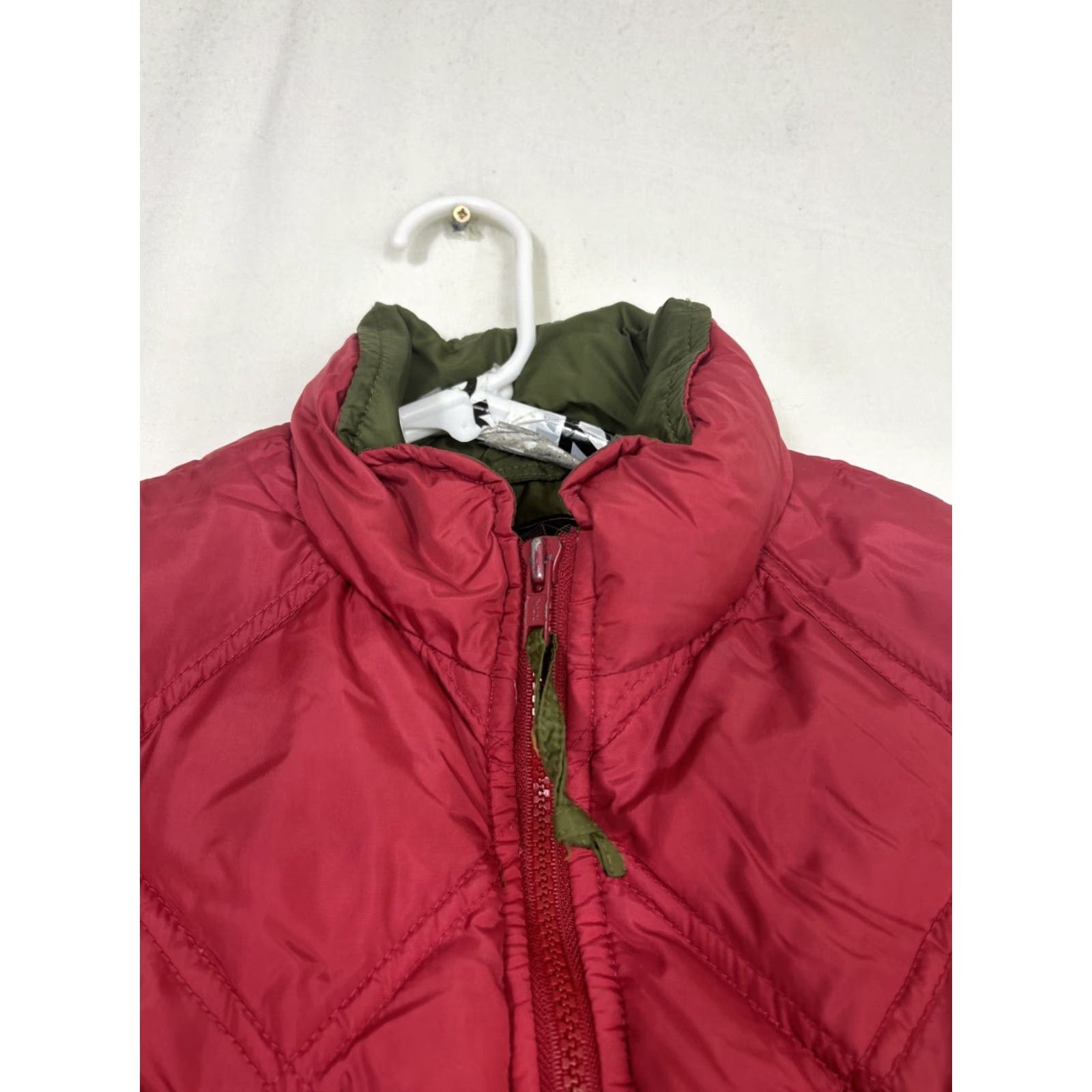 Eddie Bauer VINTAGE Eddie Bauer Womens Vest Full Zip Quilted Down Puffer Red L Size L / US 10 / IT 46 - 3 Thumbnail