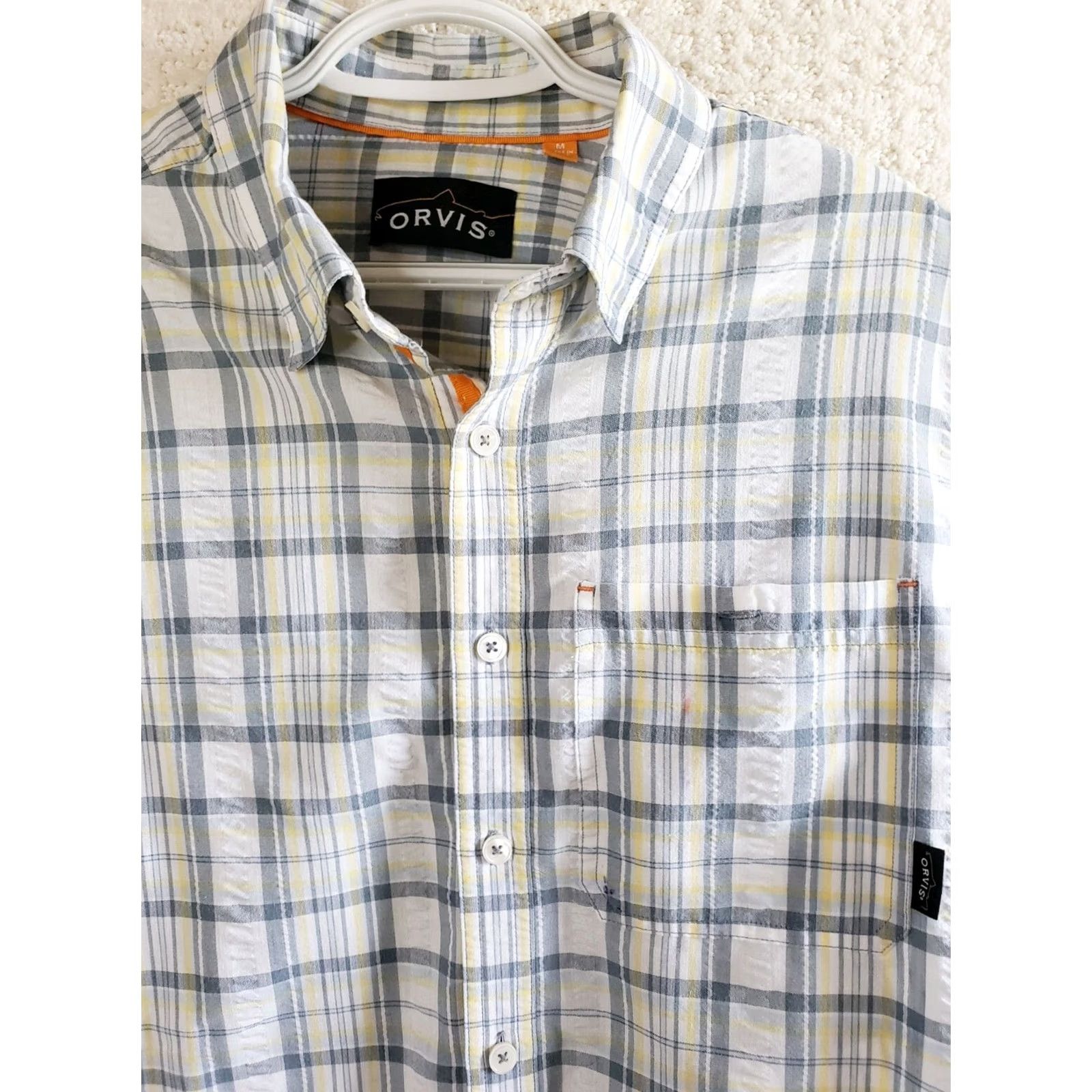 Orvis Orvis Trout Bum Plaid Short Sleeve Button Front Shirt Multicolor Mens M Size US M / EU 48-50 / 2 - 3 Thumbnail