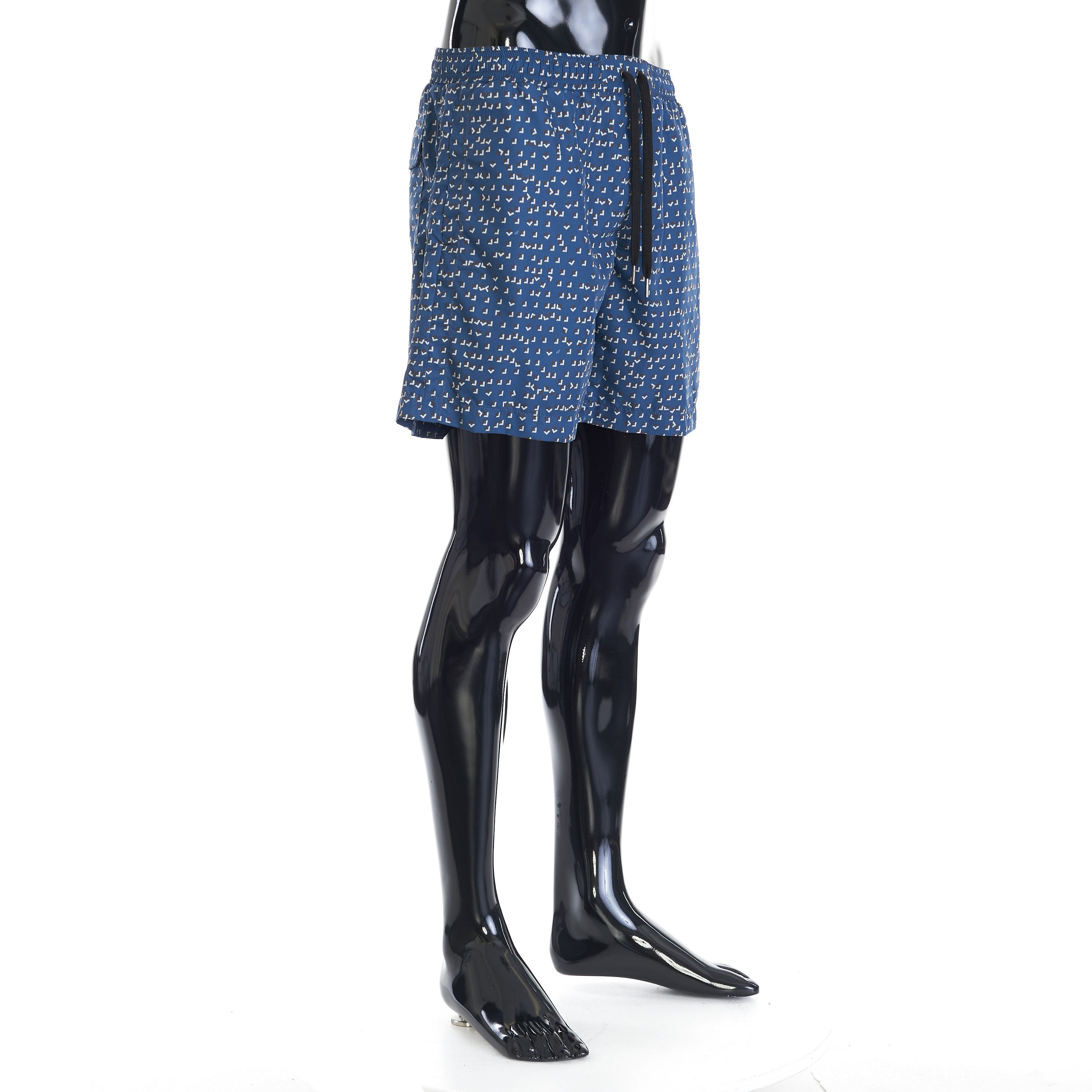 Brioni Beach Shorts In Navy Blue Sustainable Polyester Size US 38 / EU 54 - 3 Thumbnail