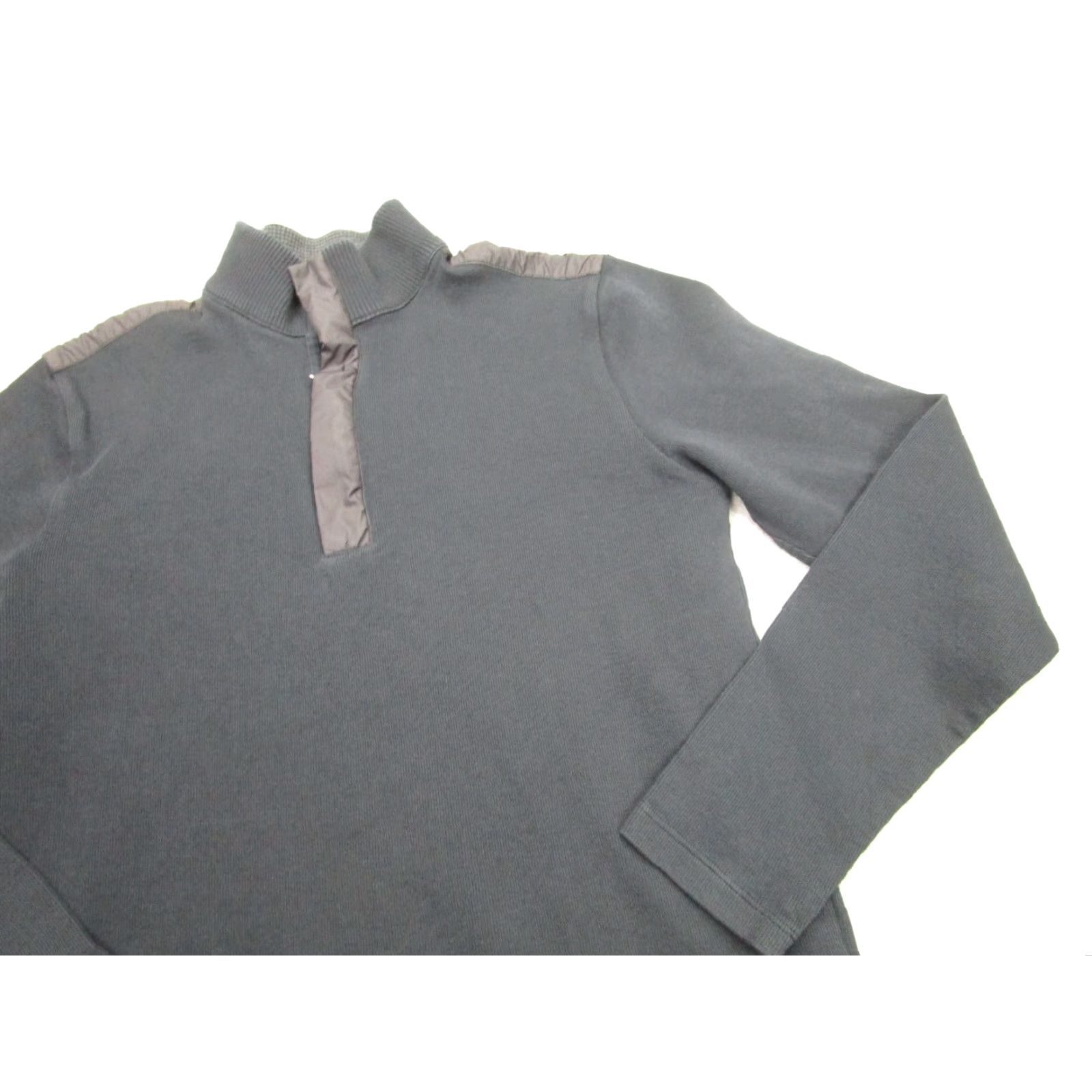 Hugo Boss HUGO BOSS Sweater Mens M Black 1/4 Zip Pullover Mock Knit Sweatshirt Adult Regular Knit Golf Shirt Size US M / EU 48-50 / 2 - 2 Thumbnail