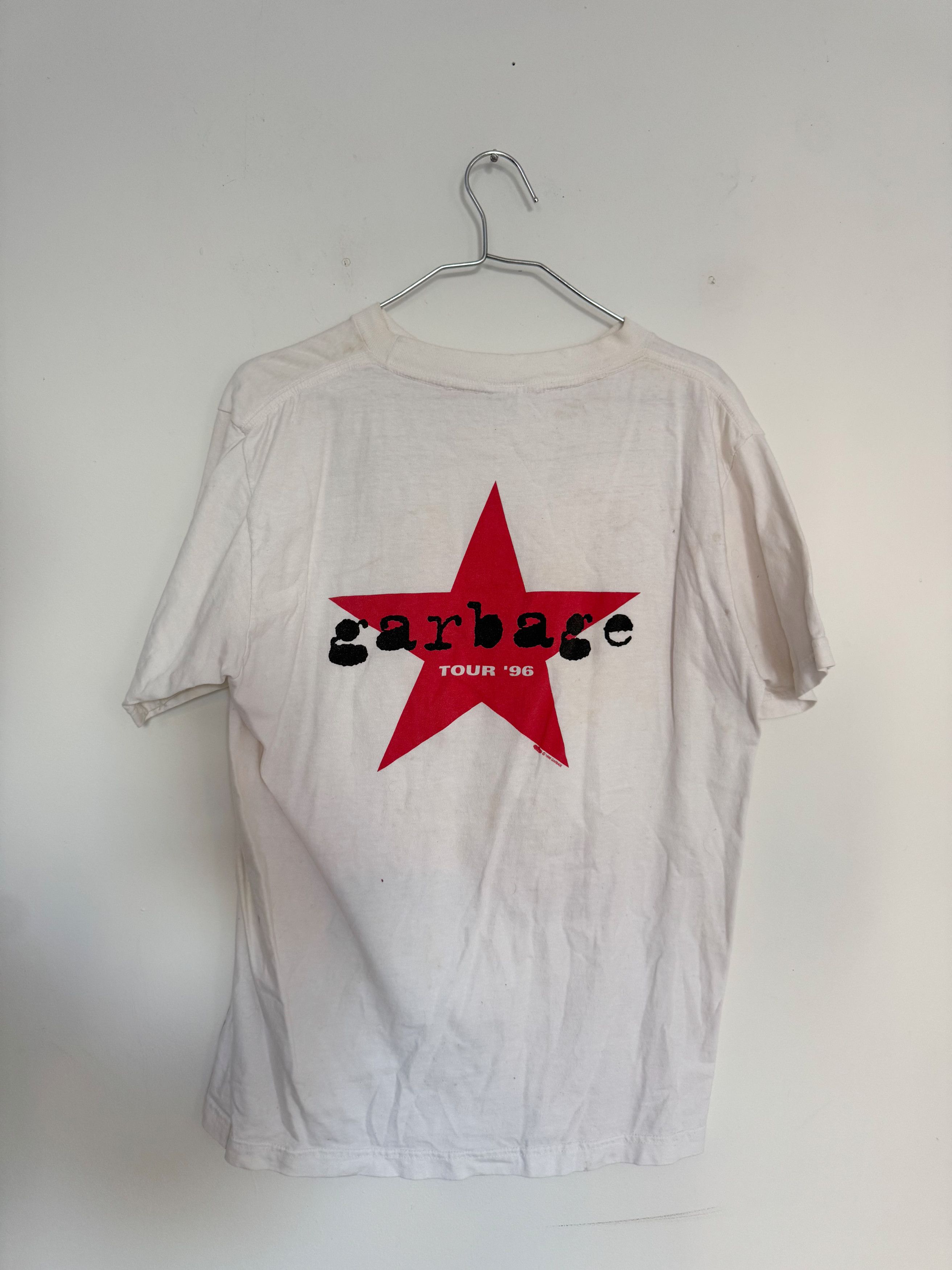 Vintage Vintage Garbage Band Tour 96 T Shirt Size US L / EU 52-54 / 3 - 2 Thumbnail