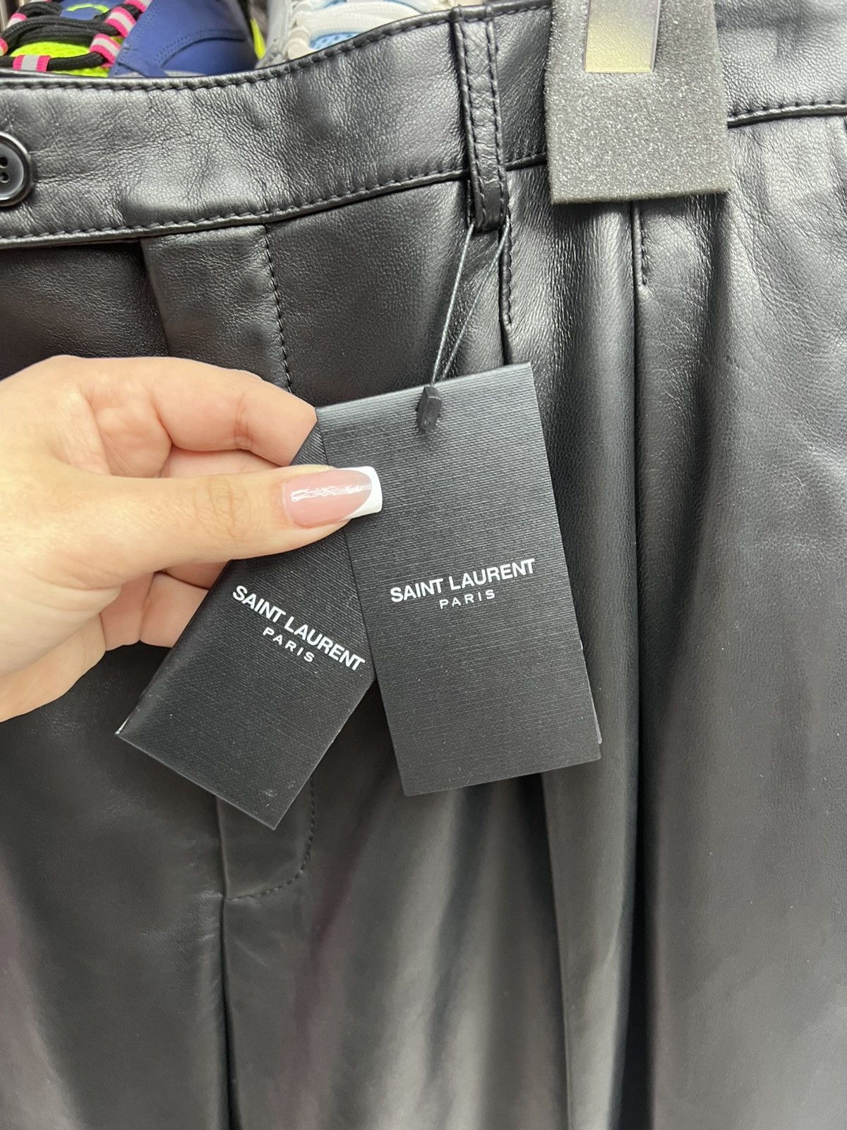 Saint Laurent Paris Saint Laurent Leather Mid Pants Size 30" / US 8 / IT 44 - 4 Thumbnail