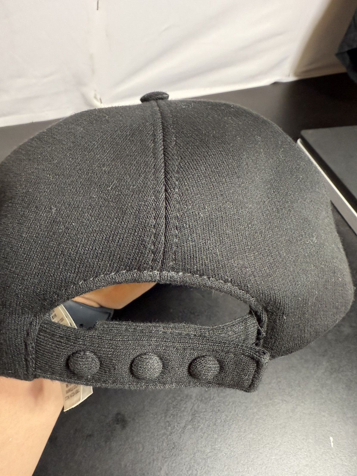 Burberry Authentic Burberry Monogram Motif Cap Cotton Large Black Size 46 - 5 Thumbnail