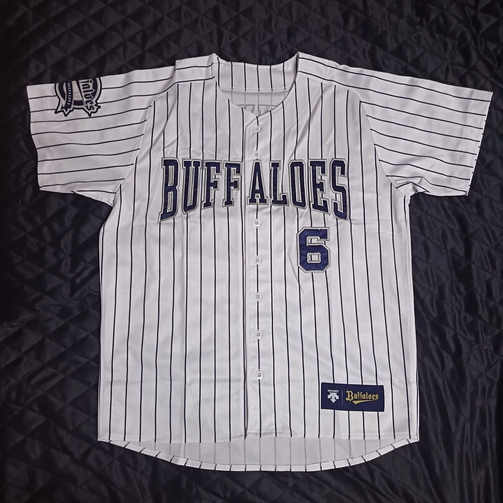 Descente Orix Buffaloes Yuma Mune 宗 佑磨 NPB Japanese Baseball Jersey Size US L / EU 52-54 / 3 - 1 Thumbnail