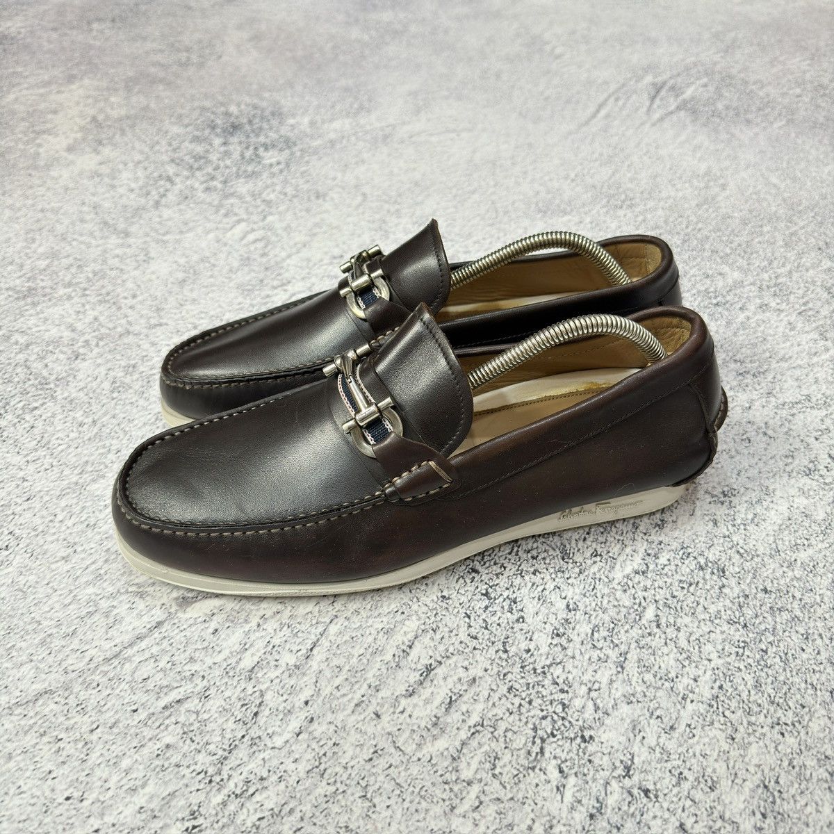Salvatore Ferragamo Mens Loafers US10 UK9 EU43 28cm