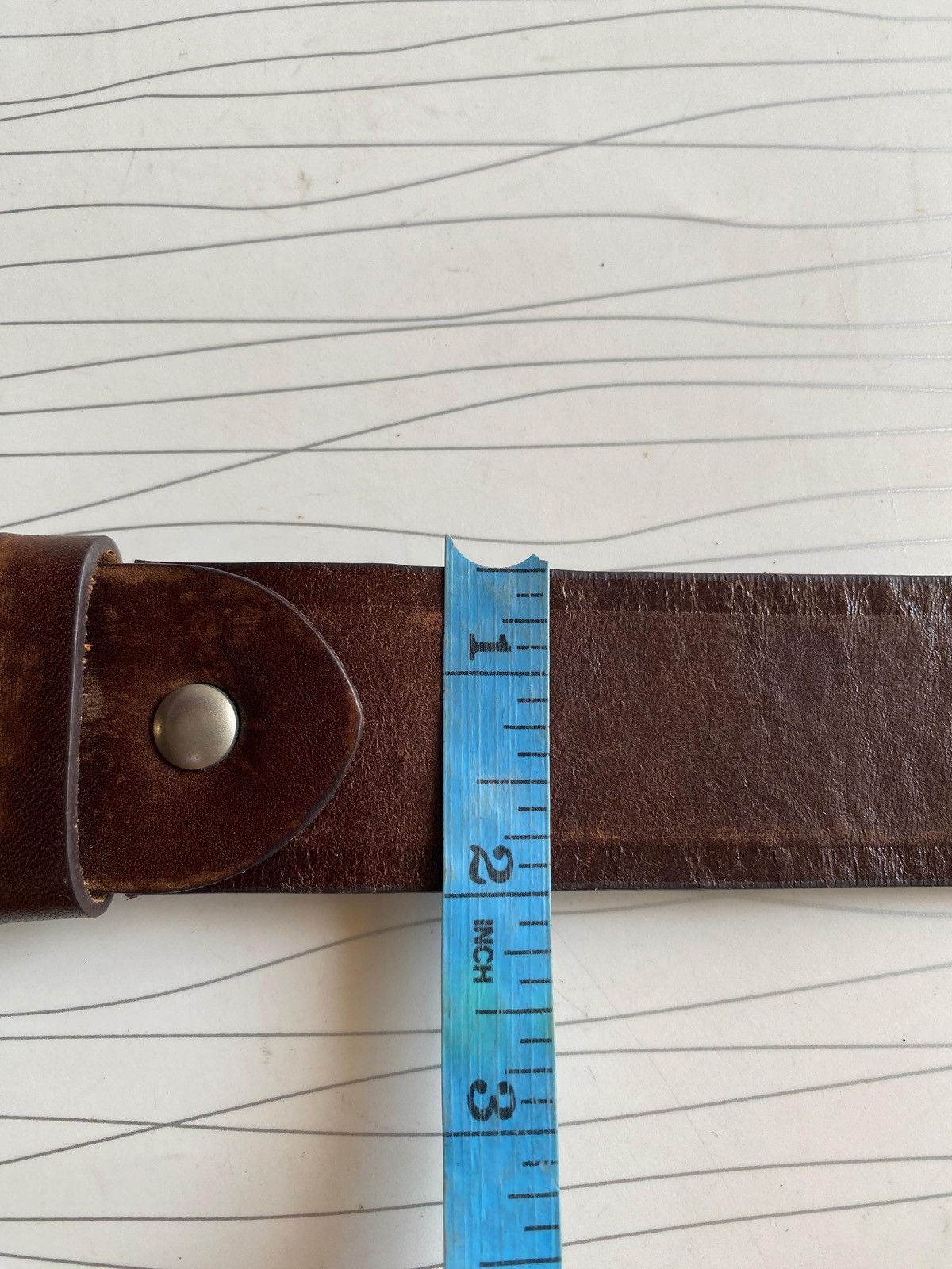 Japanese Brand Dsquared2 Vintage Western Mountain Buckle Leather Belt Brown Size 34 - 11 Thumbnail