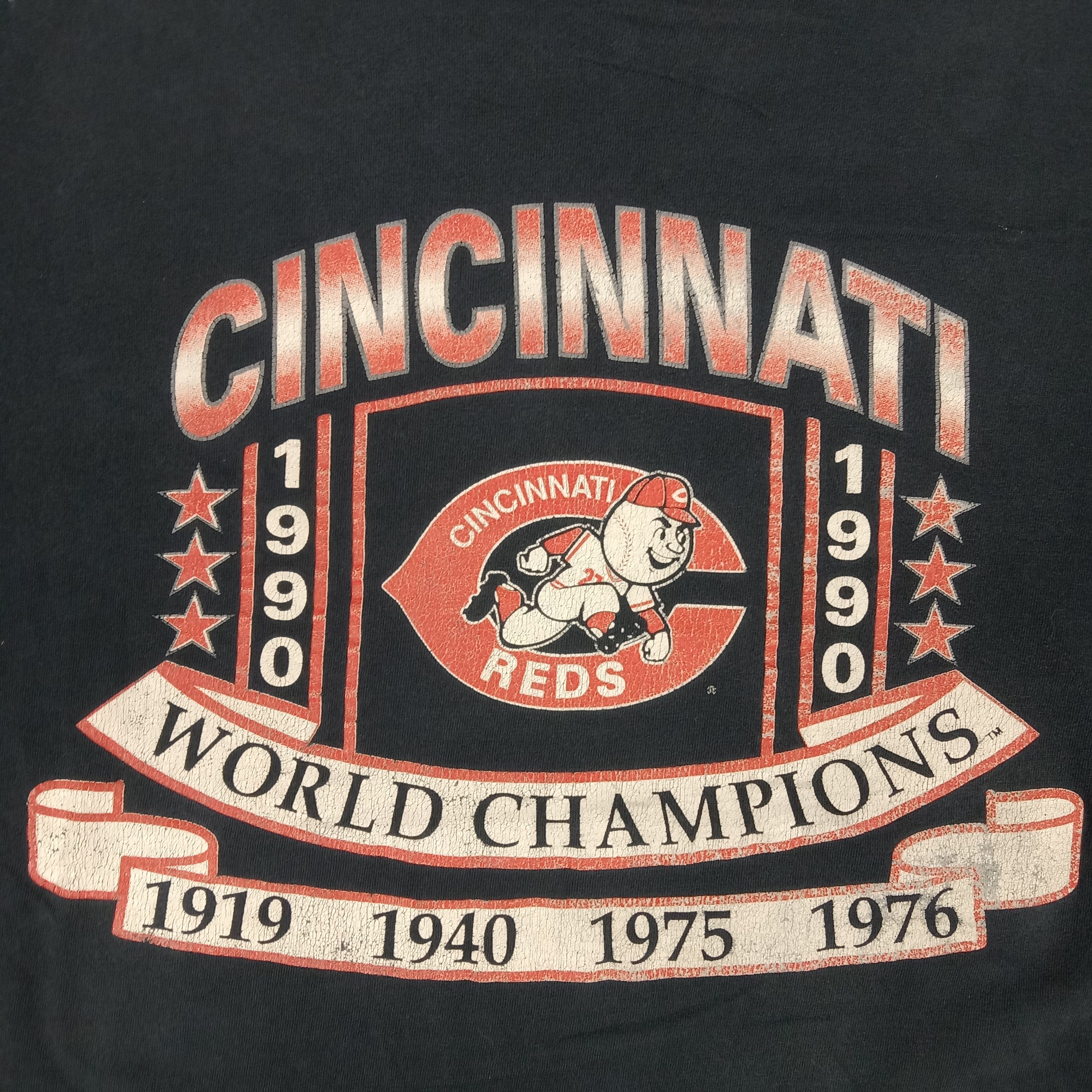 MLB × Pro Player × Vintage Vintage 90's Cincinnati Reds World Champion MLB Tshirt Size US XL / EU 56 / 4 - 3 Thumbnail