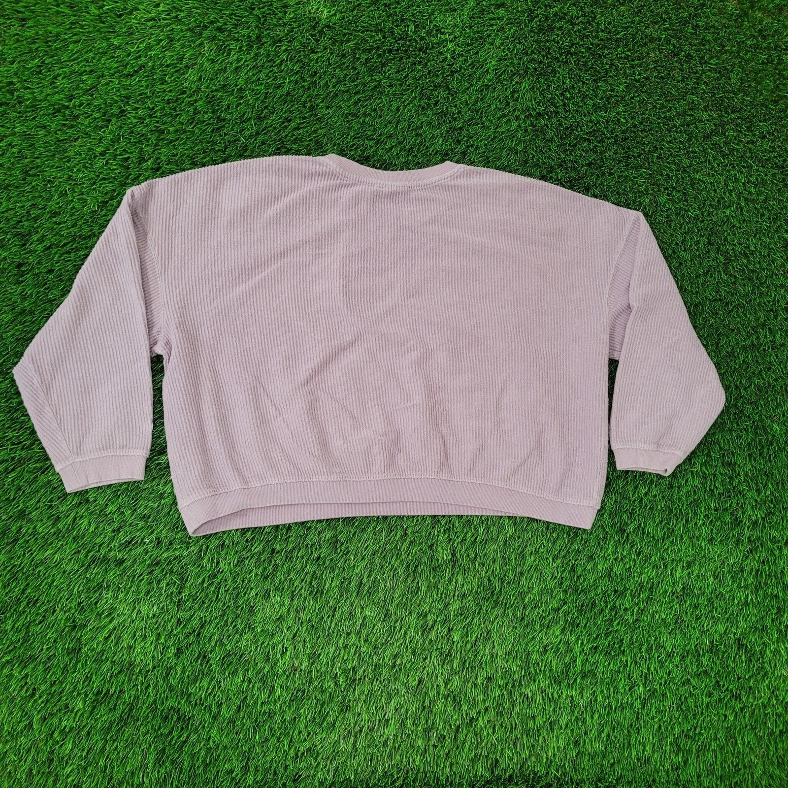 Champion Champion Corduroy Ribbed Baggy Sweatshirt Womens L Cropped Size L / US 10 / IT 46 - 6 Thumbnail