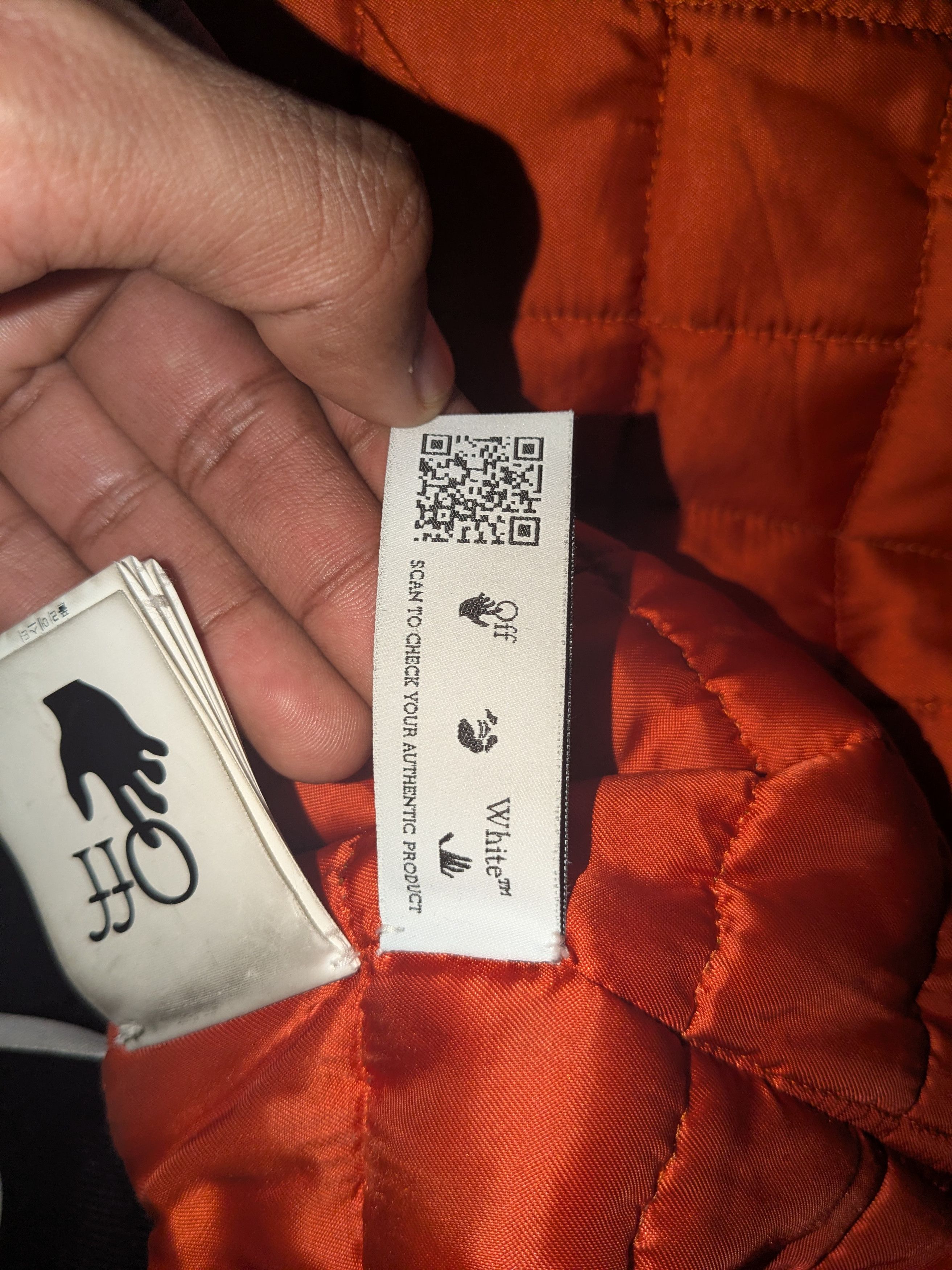 Off-White OFF-WHITE "WAVY" OVERSIZED BOMBER Size US L / EU 52-54 / 3 - 5 Thumbnail
