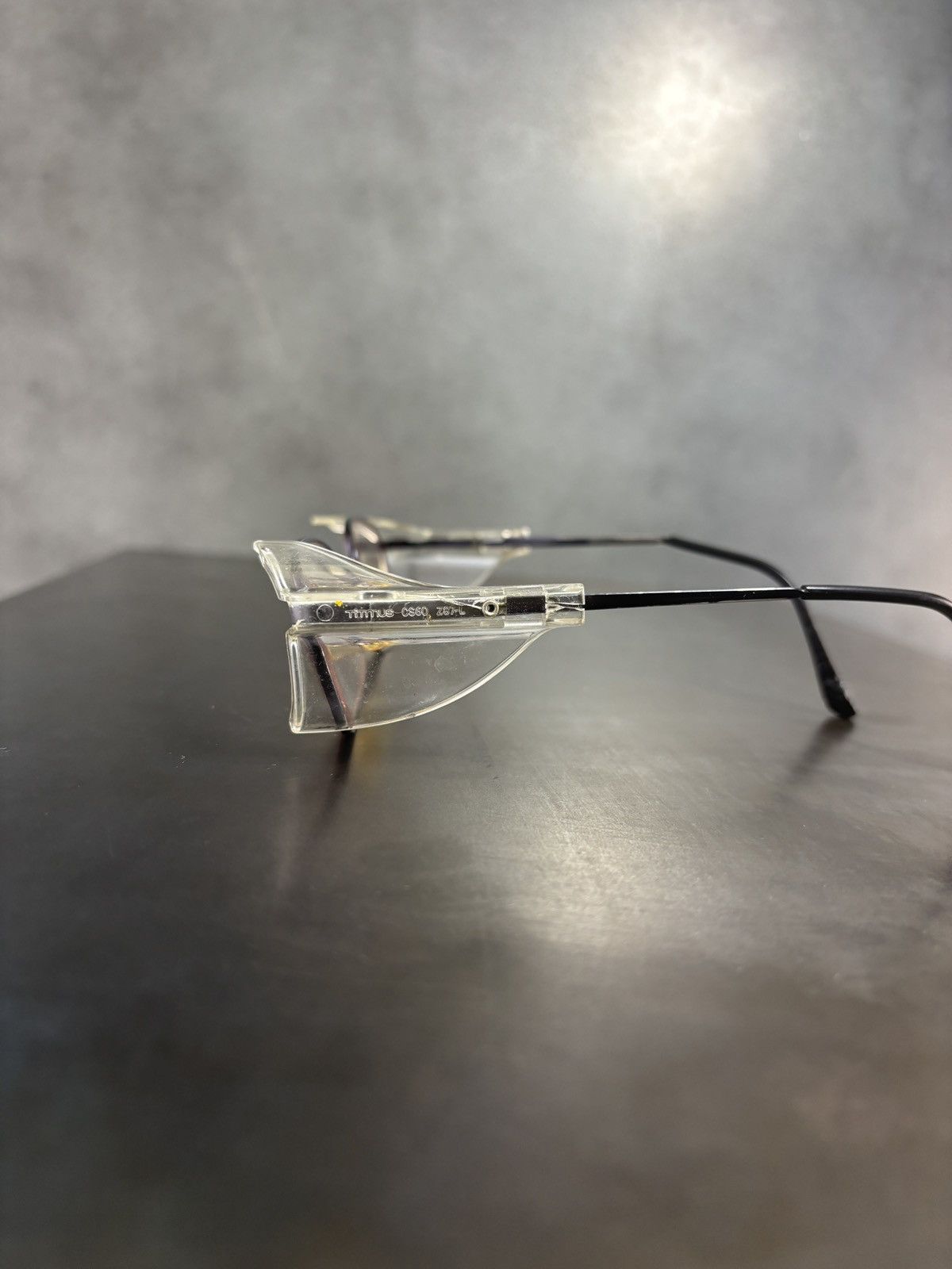 Vintage 1990s Safety Glasses Vintage Frames Side Lense Shield Protec Size ONE SIZE - 5 Thumbnail