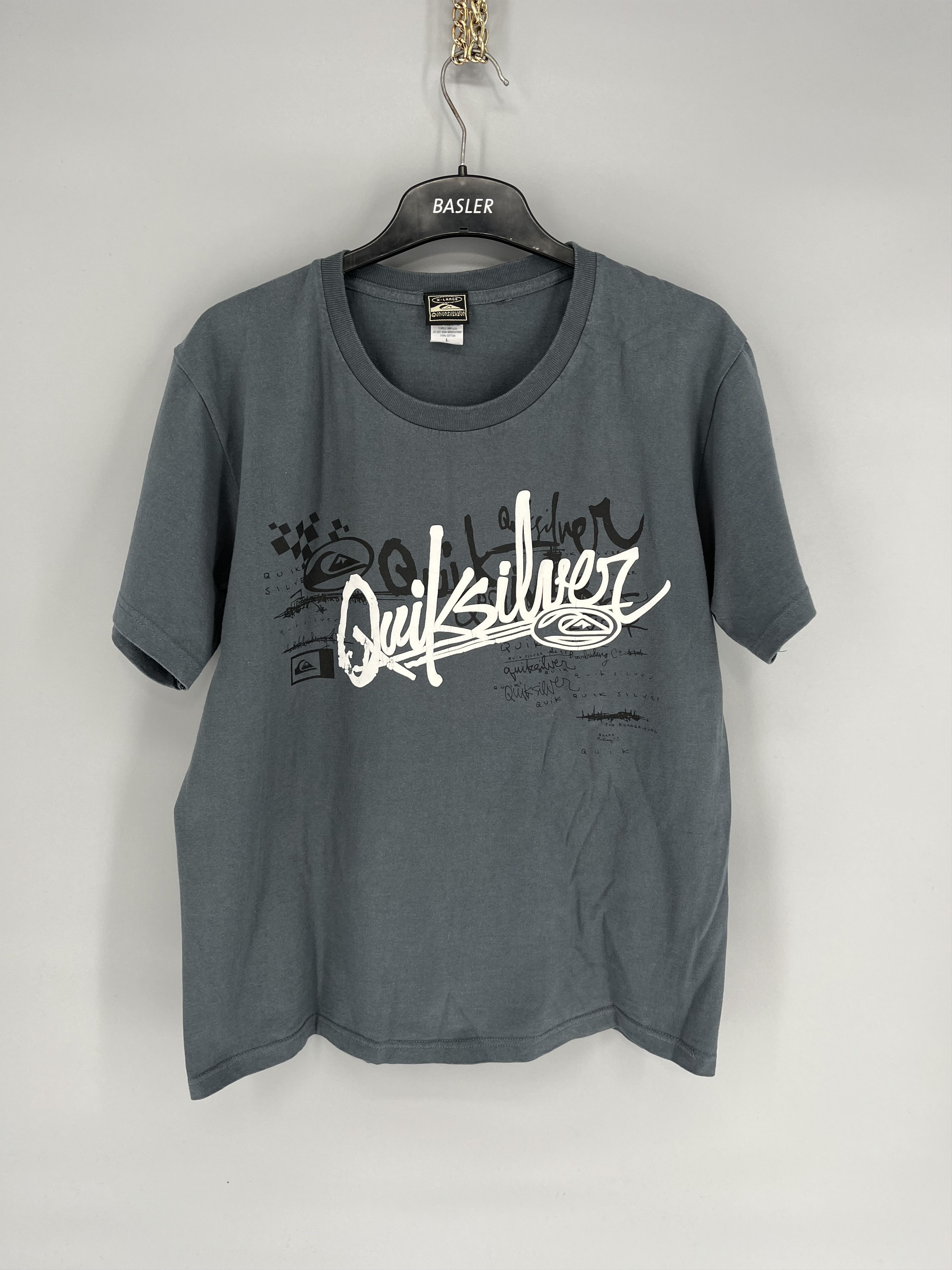Quiksilver Vintage Quiksilver T-Shirt Medium Gray Surf Skateboard y2k Size US L / EU 52-54 / 3 - 2 Thumbnail