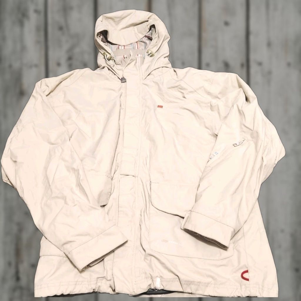 Vintage Foursquare Womens Jacket Ski Snow Hood Zip Full Zip Lightweight Medium Black/White Size M / US 6-8 / IT 42-44 - 1 Thumbnail