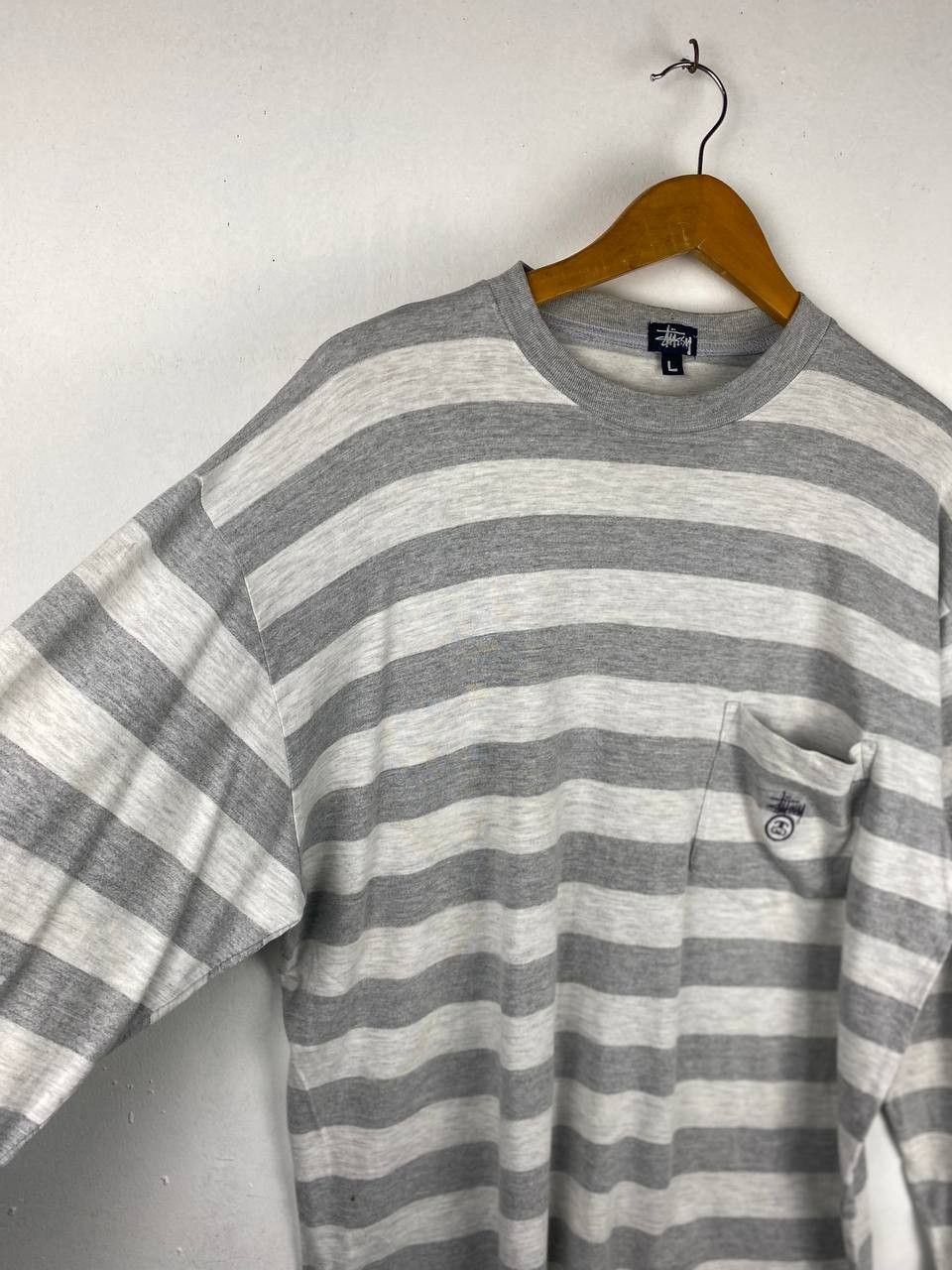 Stussy vintage stussy longsleeves striped tee nice design Size US L / EU 52-54 / 3 - 7 Thumbnail