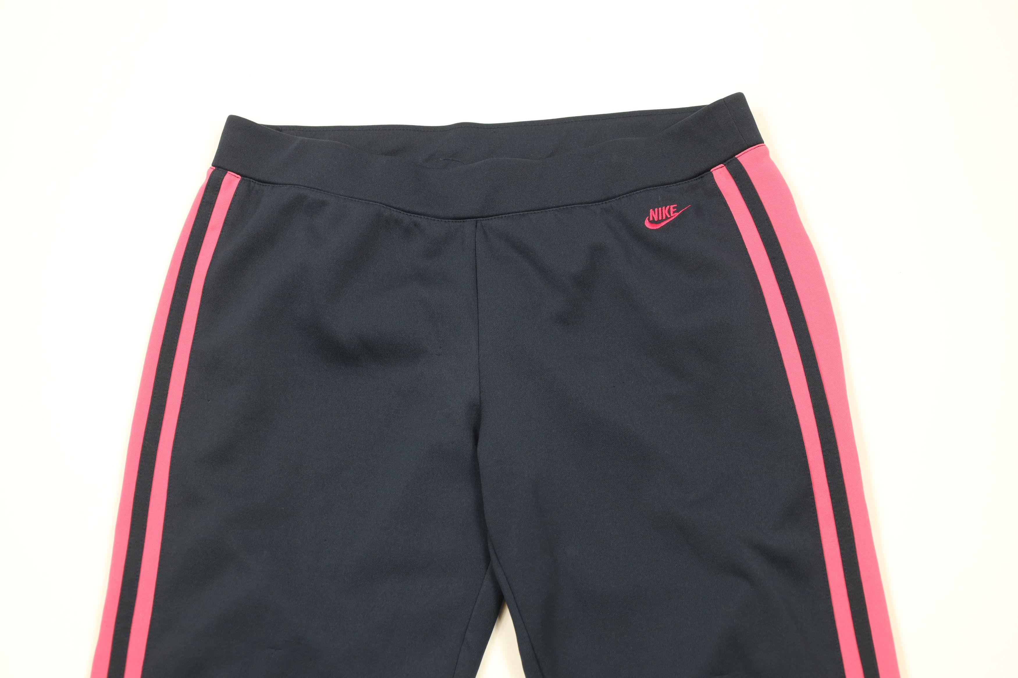 Nike × Vintage Vintage 90s Y2K Nike Scott Mini Swoosh Flared Wide Leg Pants Size 32" / US 10 / IT 46 - 2 Thumbnail