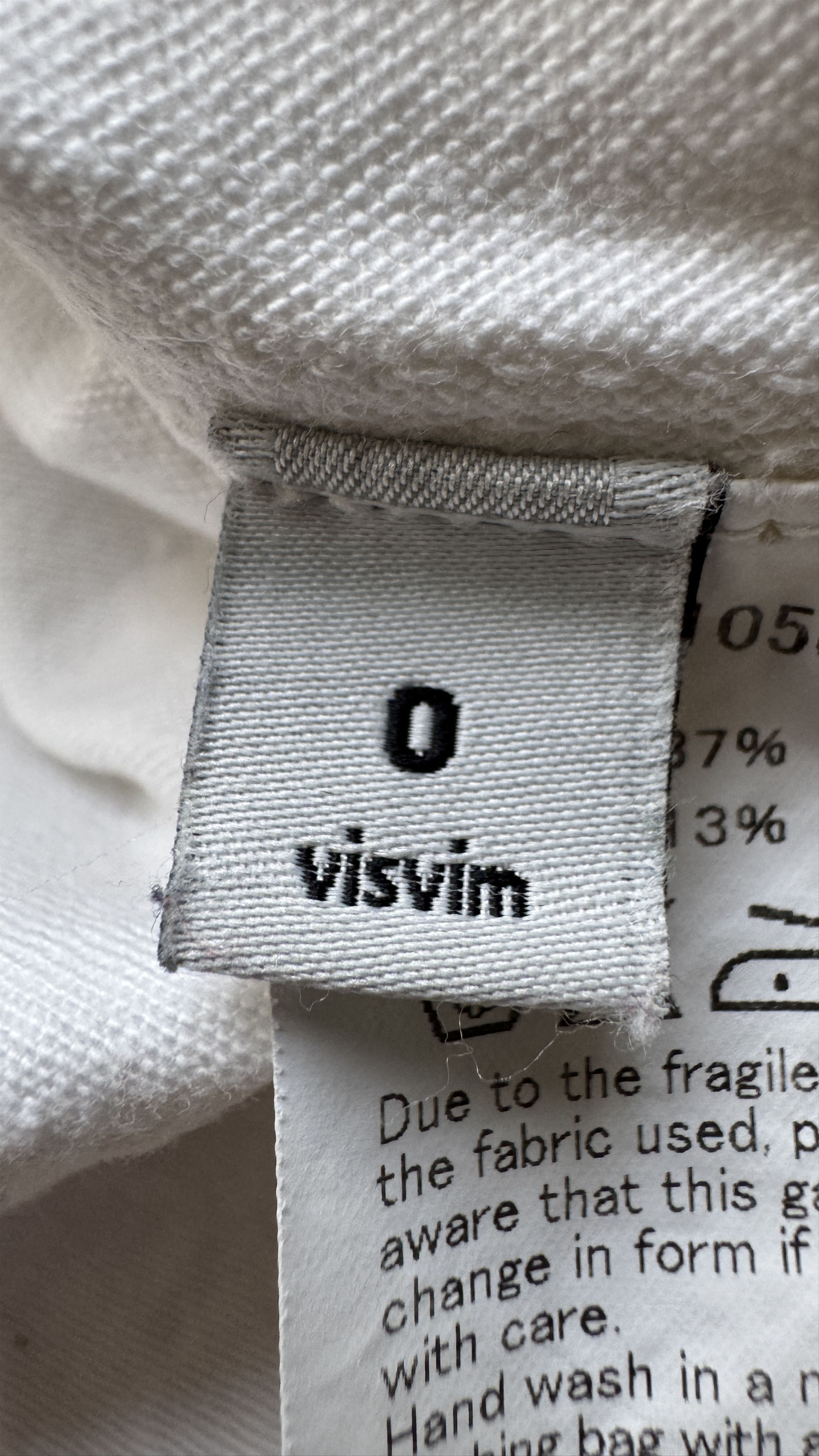 Visvim aa . 0 . LONG RIDER SHIRT L/S BLEACHED . *F.I.L. EXCLUSIVE Size US XS / EU 42 / 0 - 17 Thumbnail