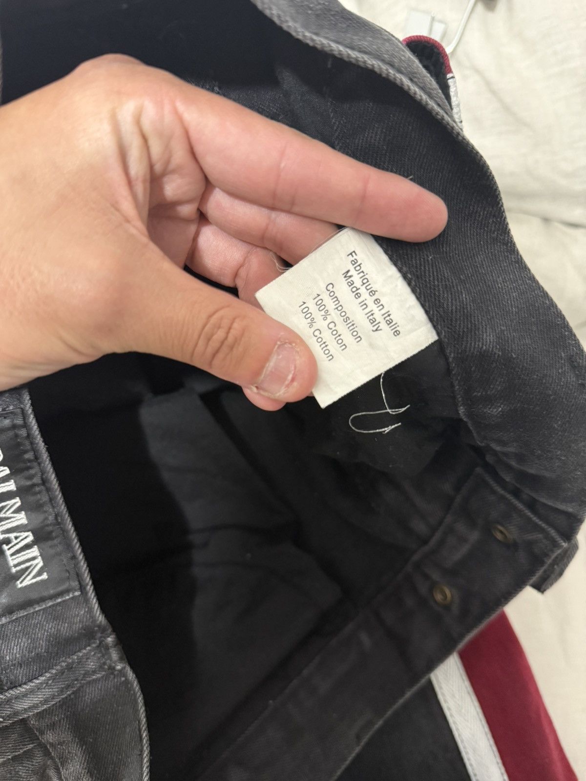 Balmain F/W10 Decarnin Striped Bikers *Grail* Size US 32 / EU 48 - 10 Thumbnail