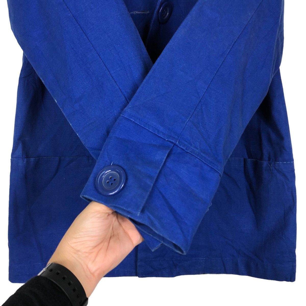 Issey Miyake 🔥Rich Blue Chore Work Jacket Design Pageboy Japan Size US M / EU 48-50 / 2 - 15 Thumbnail