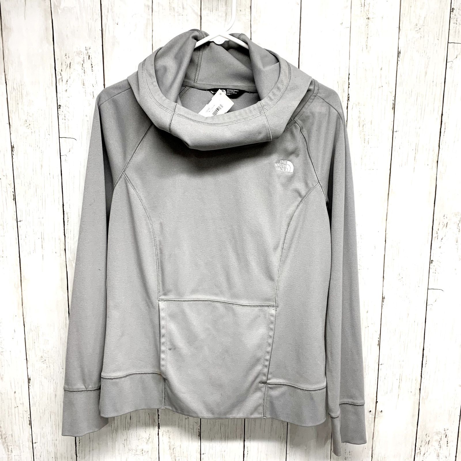 The North Face The North Face Hoodie Gray Mock Neck Athletic Lightweight Size S / US 4 / IT 40 - 1 Thumbnail