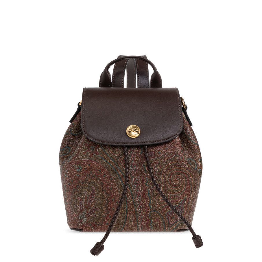 Etro ETRO Brown Leather Backpack New And Authentic Size ONE SIZE - 1 Thumbnail