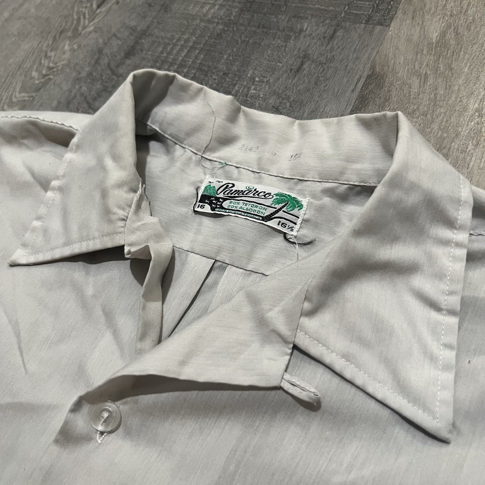 Vintage VTG 60s Pamarco Loop Collar Button Shirt Rockabilly Shirt M Size US M / EU 48-50 / 2 - 3 Thumbnail