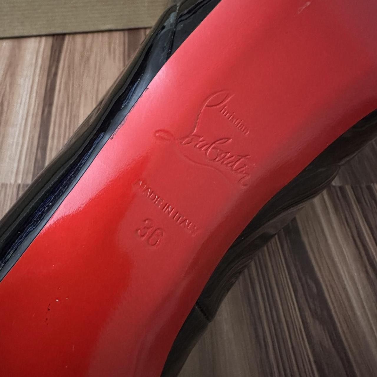 Christian Louboutin × Designer Christian Louboutins Bianca 120 Leather Red Bottom Heels Size US 6 / IT 36 - 4 Thumbnail