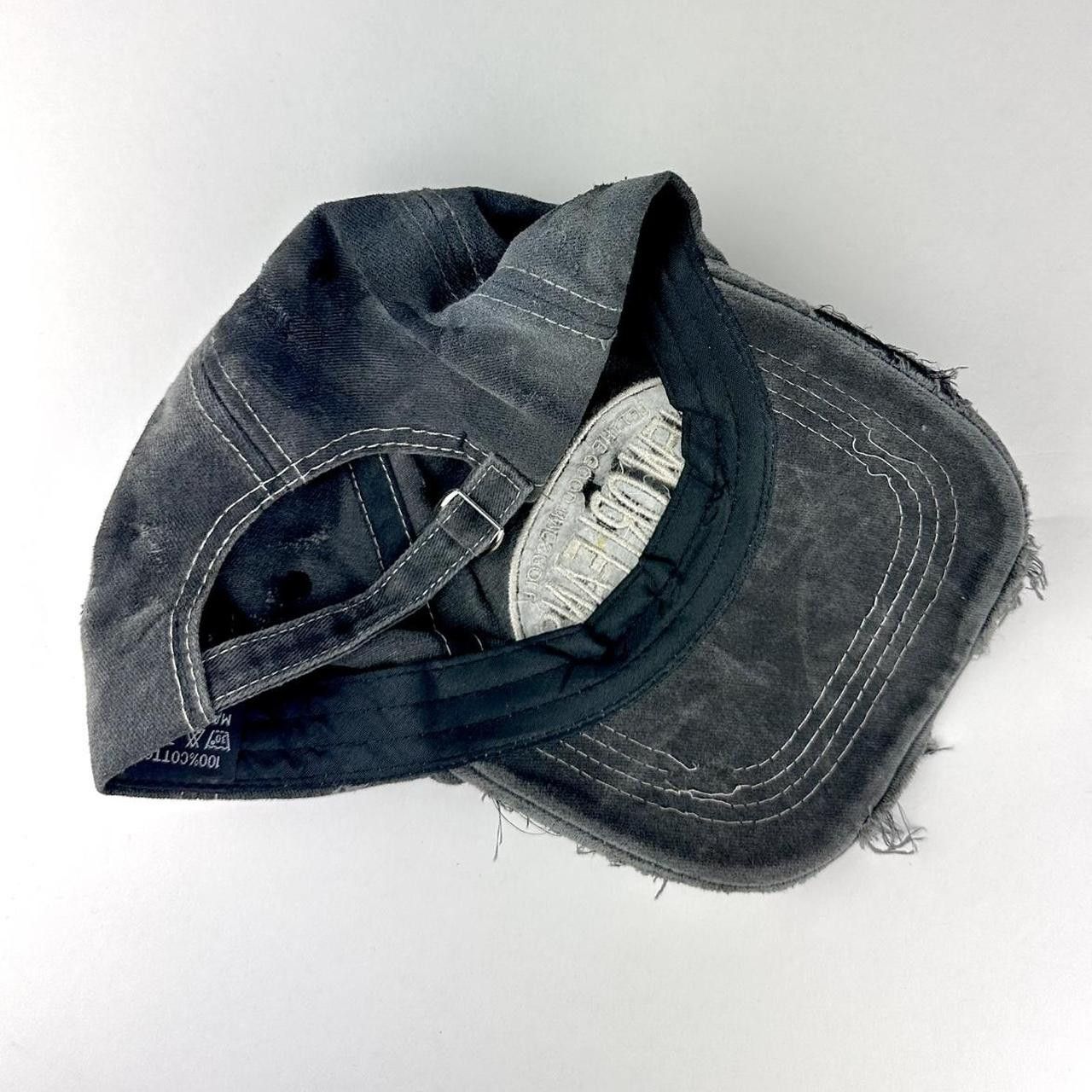 Other ASTROBOI* 'Technicolor' Y2K Black Distressed Rhinestone Hat Size ONE SIZE - 6 Thumbnail
