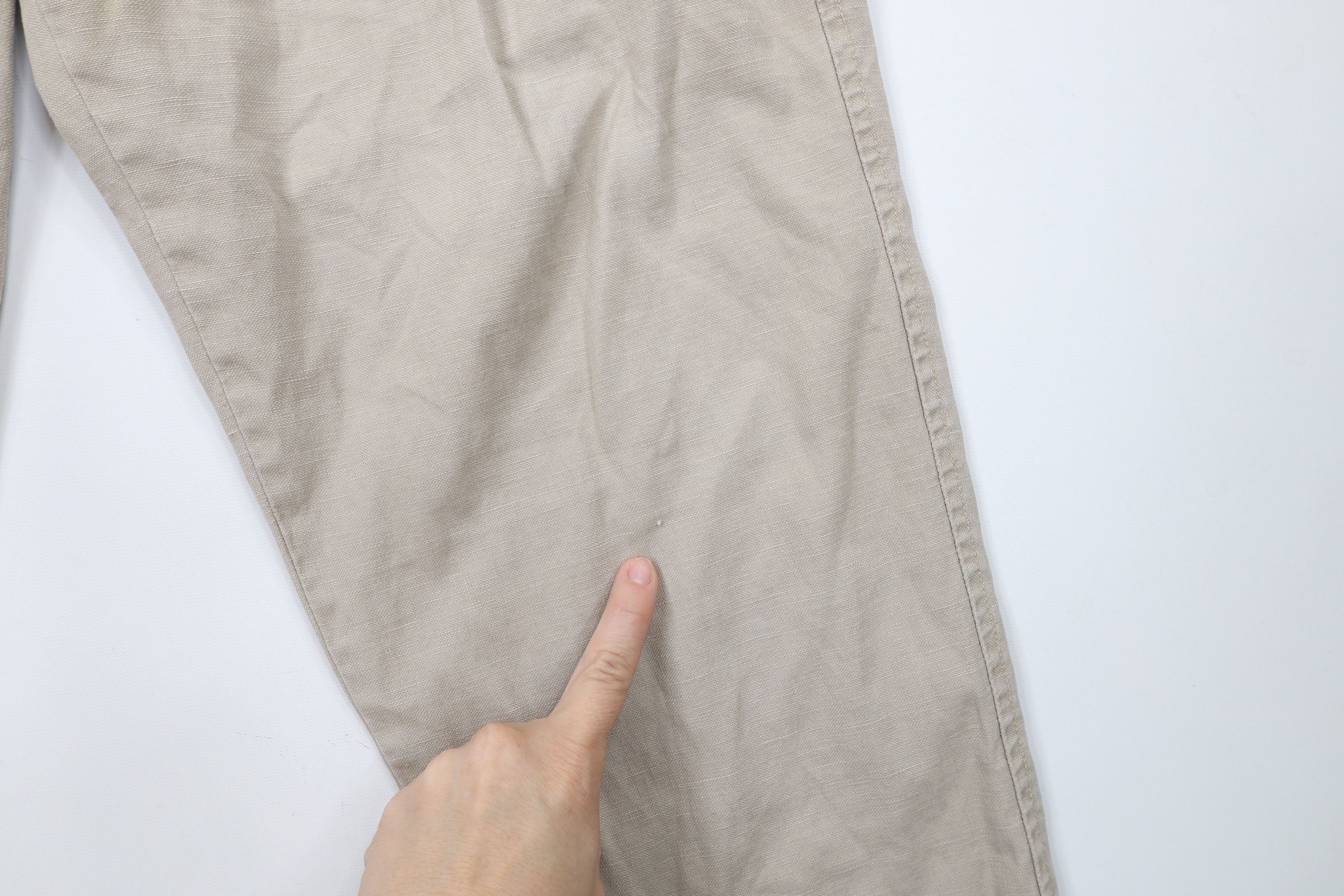 Tommy Hilfiger × Vintage Vintage 90s Tommy Hilfiger Baggy Linen Blend Cargo Pants Size US 36 / EU 52 - 5 Thumbnail