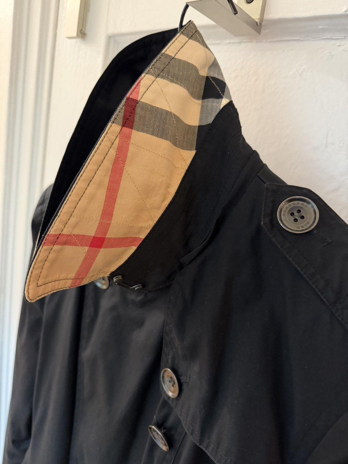 Burberry Burberry Brit Trench Coat in Black with Belt Size L / US 10 / IT 46 - 10 Thumbnail