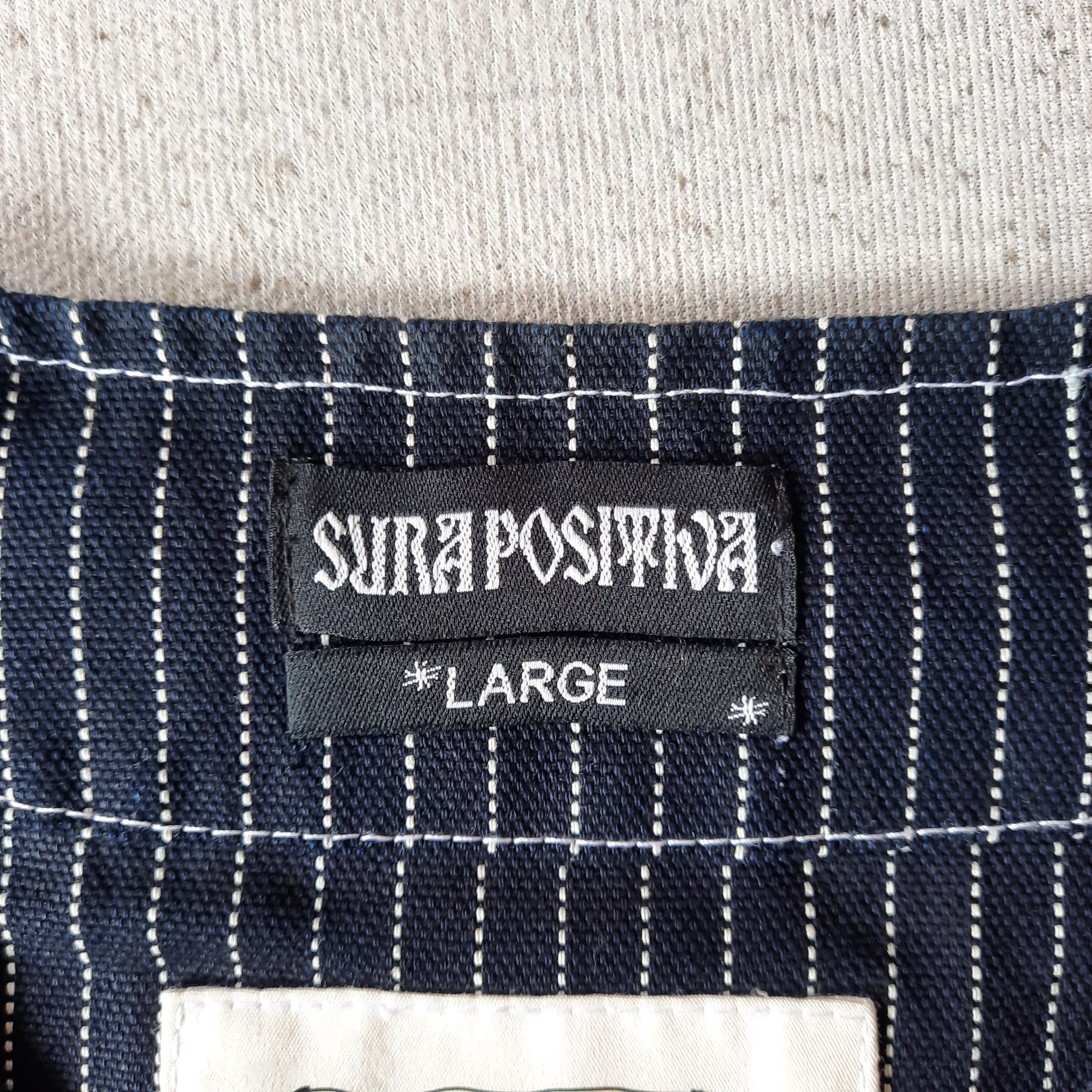 Japanese Brand 💥 Sura postiva indigo wabash work boxy jacket Size US L / EU 52-54 / 3 - 4 Thumbnail