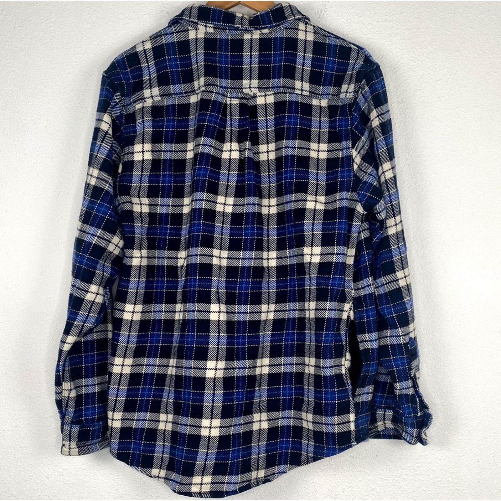 Orvis VINTAGE Orvis Shirt Mens Blue Flannel Button-Up Long Sleeve with Pockets Size M Size US M / EU 48-50 / 2 - 7 Thumbnail