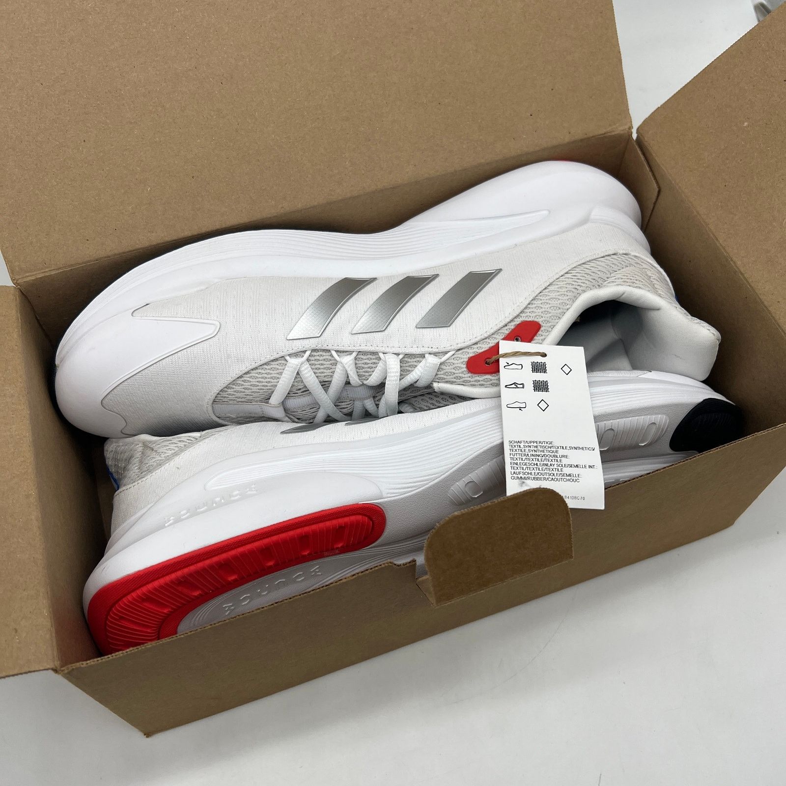 Adidas Adidas Alphaedge Running Shoes MENS 12 White Lace Up Size US 12 / EU 45 - 2 Thumbnail