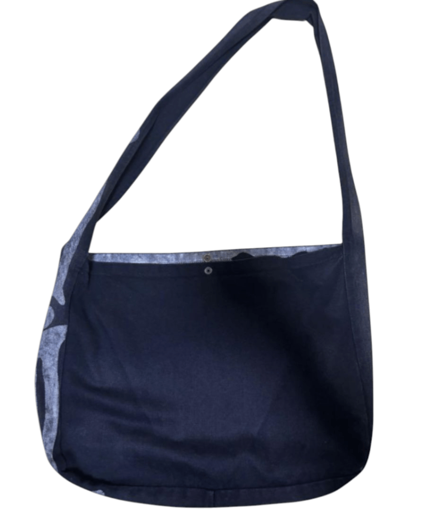 Kapital Kapital 14oz Black Denim Bone Print Book Bag Size ONE SIZE - 2 Thumbnail