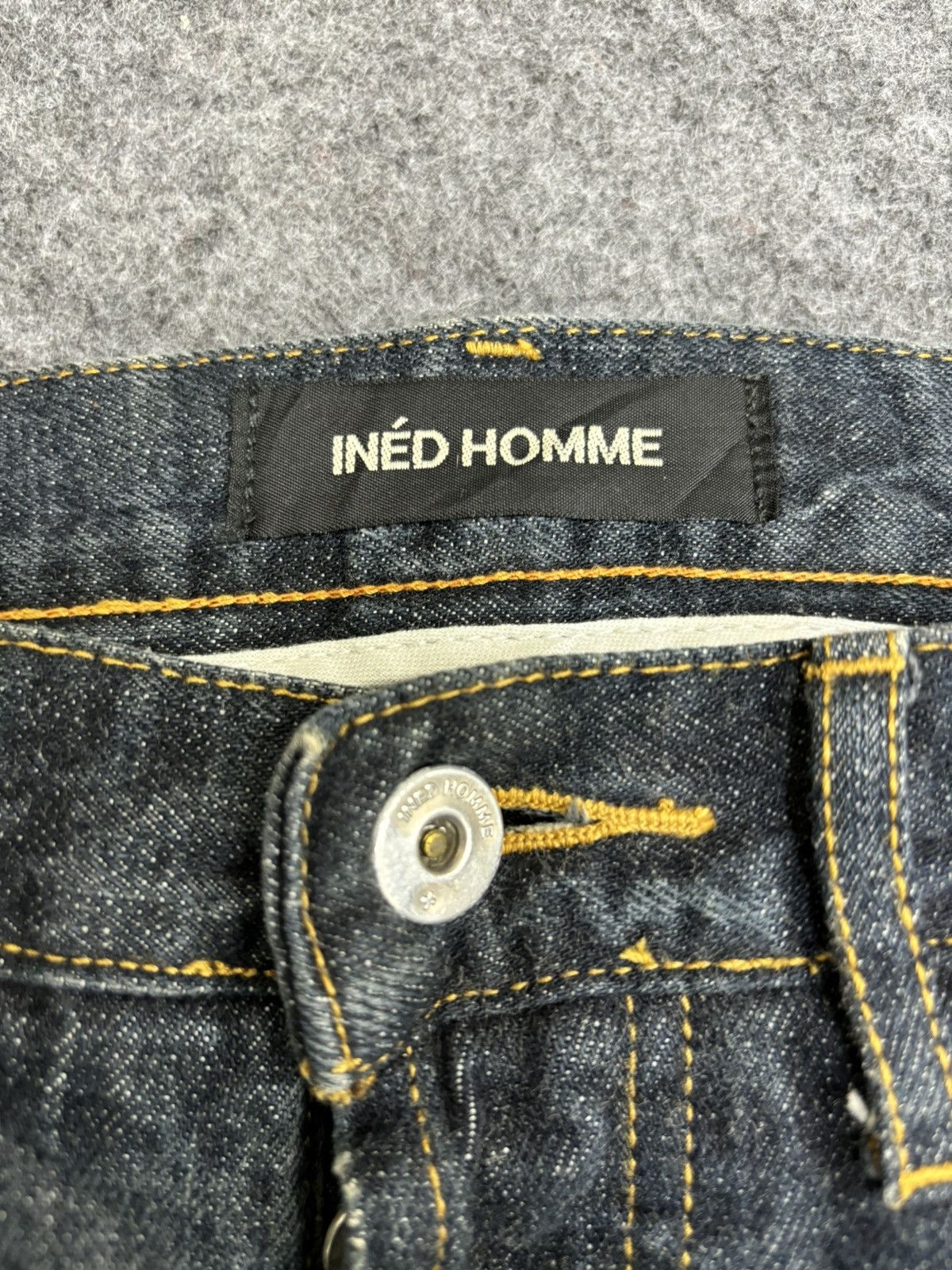 Designer 💥Designer💥Archival Ined Homme Distressed Denim F510 Size US 33 - 3 Thumbnail