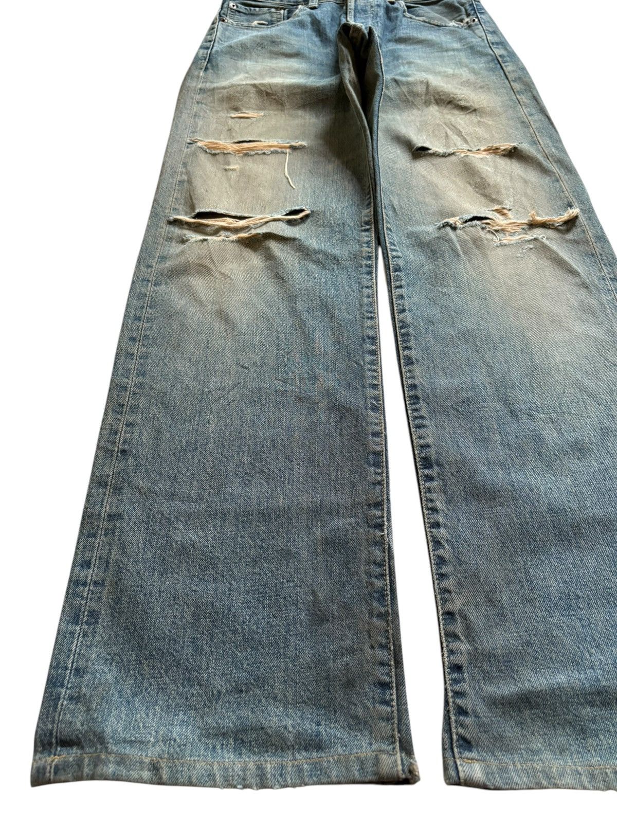 Levi's Vintage 80s Levis 503B Big E Selvedge Rusty Wash Baggy Jean Size US 28 / EU 44 - 7 Thumbnail
