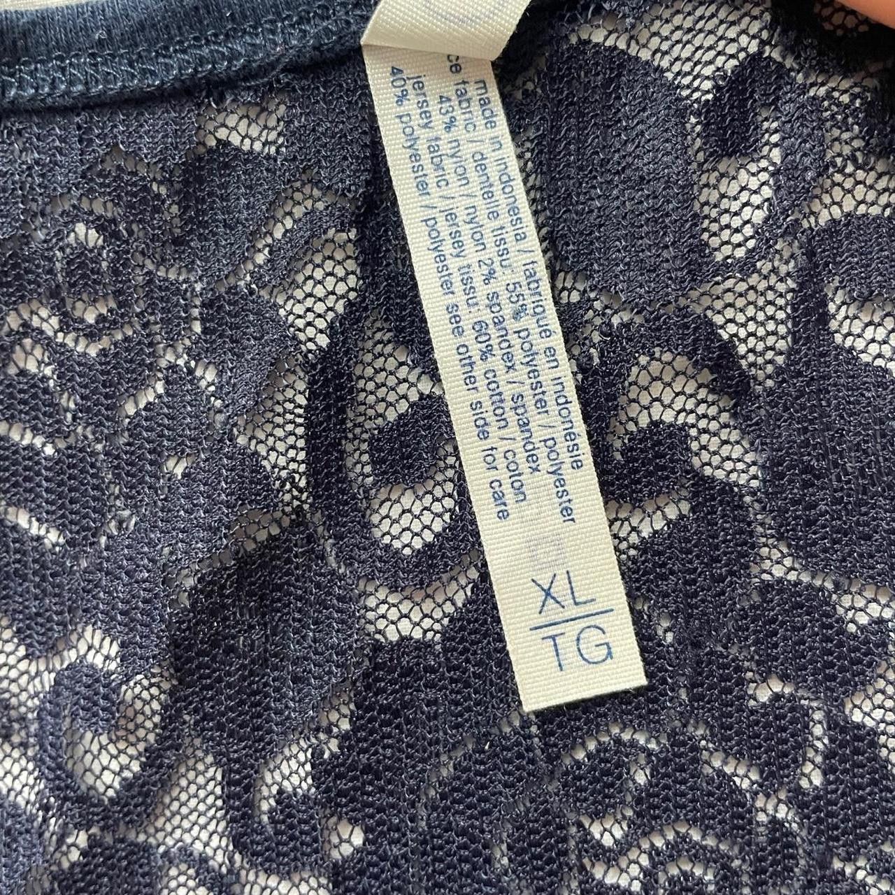 Aeropostale Aeropostale Navy Blue Lacy Tank Size XL Size XL / US 12-14 / IT 48-50 - 6 Thumbnail