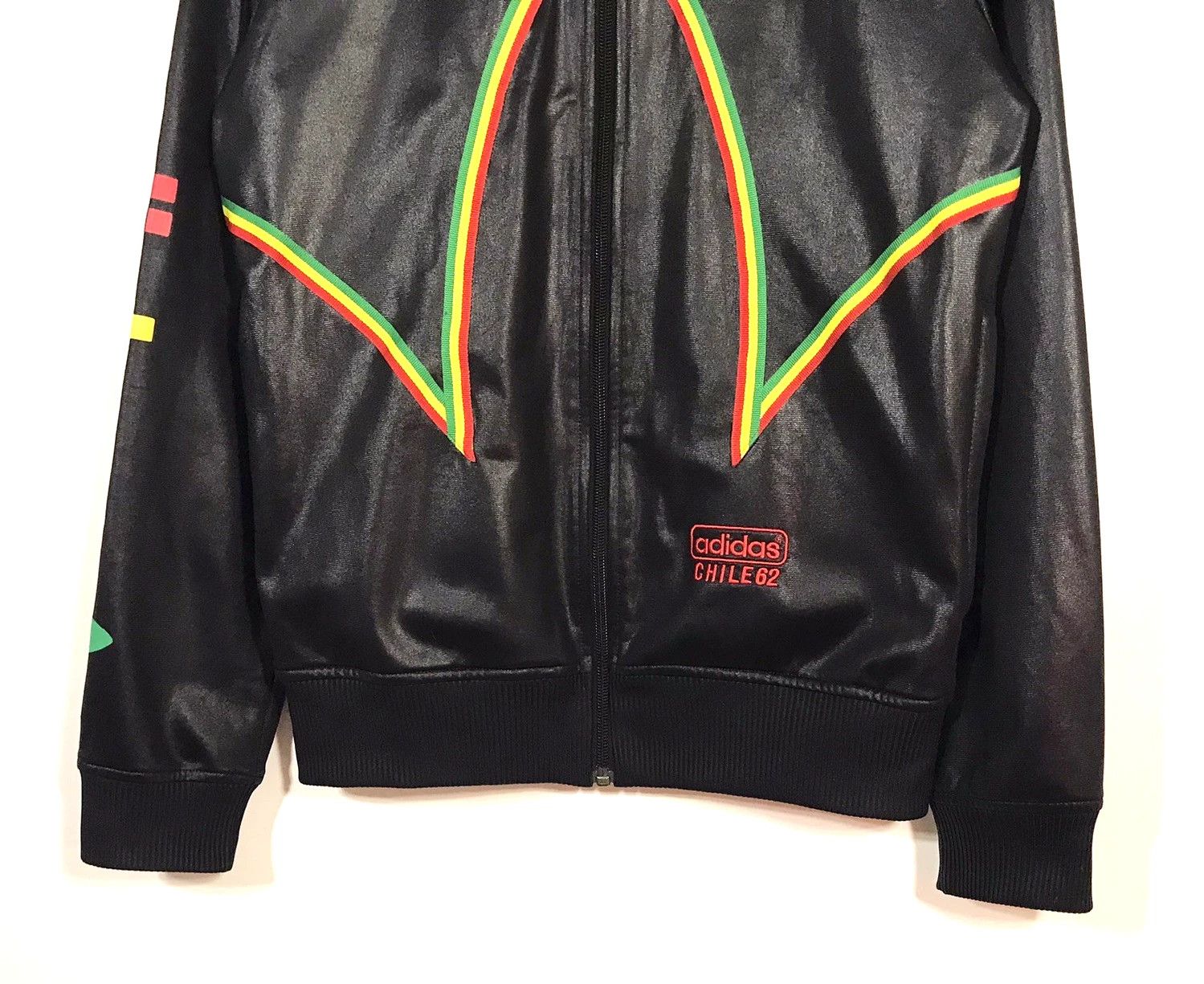 Adidas Adidas Originals Chile 62 Jamaica Track Top Men's XS Black Size US XS / EU 42 / 0 - 4 Thumbnail