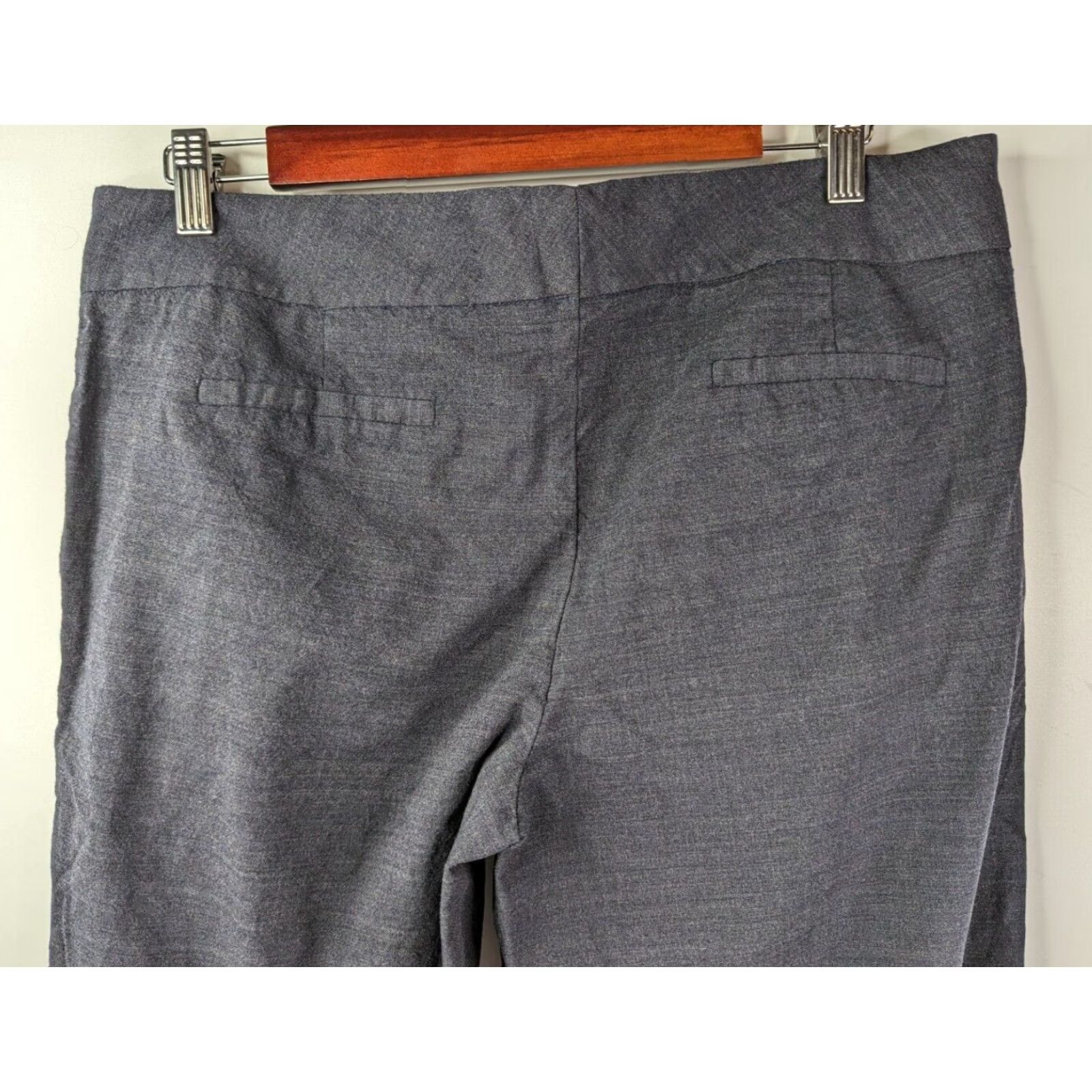 Vintage Classiques Entier Dress Pants Slacks Women's 10 Gray Wool Check Front Flat Regular Size 10 Pants Womens Classic Modern Vintage No N/A Size 32" / US 10 / IT 46 - 6 Thumbnail