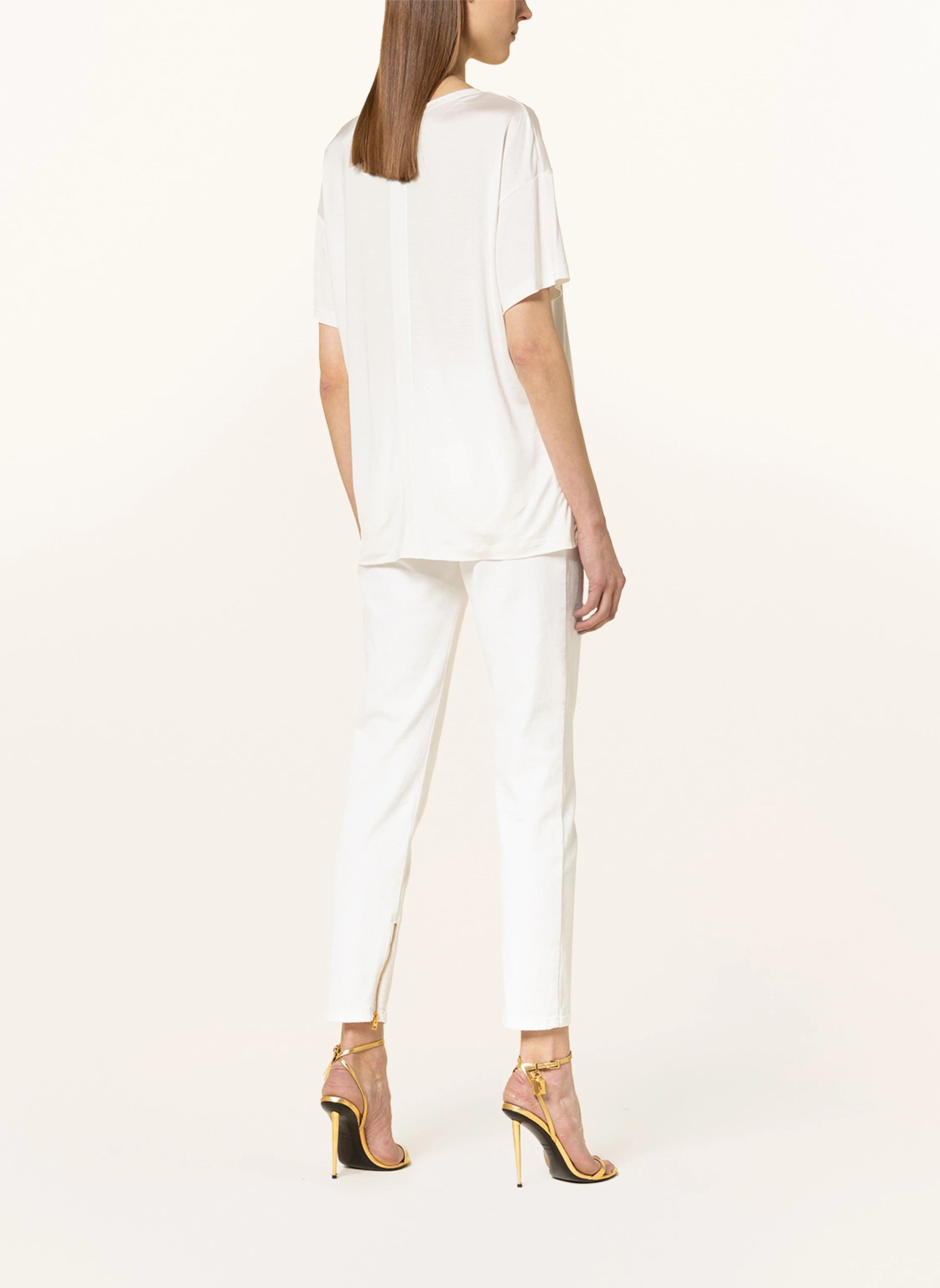 Tom Ford o1y0226 Crewneck T-Shirt in White Size S / US 4 / IT 40 - 3 Thumbnail