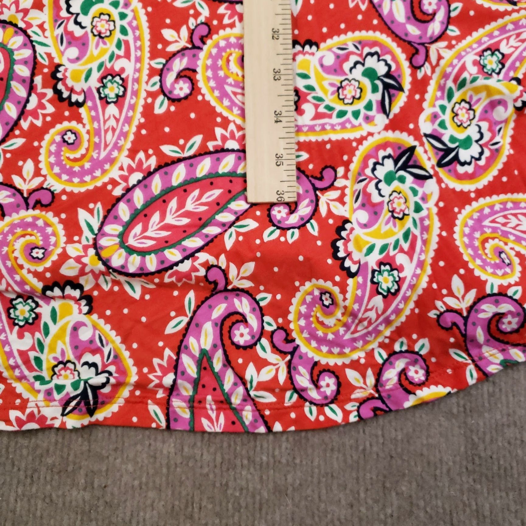 Boden VINTAGE Boden Dress Womens Size 10 Midi Sleeveless Red Paisley Casual Party/Cocktail Travel Size L / US 10 / IT 46 - 5 Thumbnail