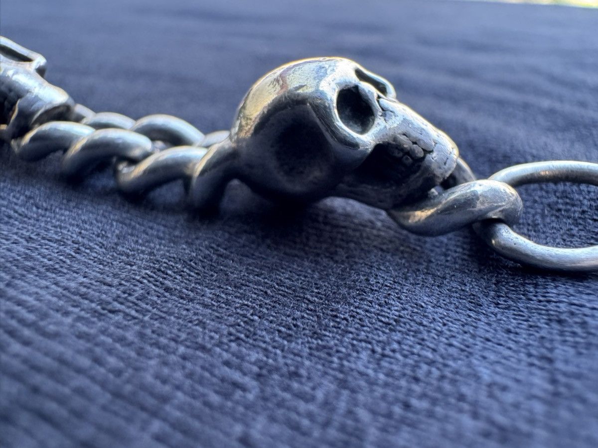 King Baby Studio KING BABY STUDIO 9" Small Skull Link Bracelet - .925 Silver Size ONE SIZE - 7 Thumbnail