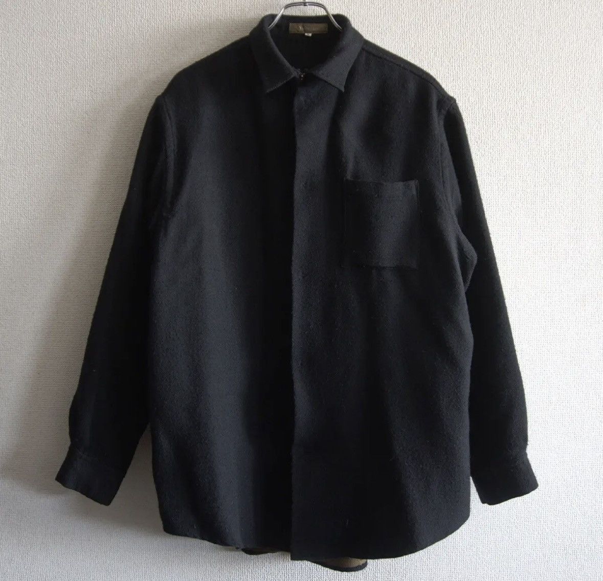 Yohji Yamamoto Yohji Yamamoto 1990s Wool-Blend Oversized Shirt Size US M / EU 48-50 / 2 - 1 Thumbnail