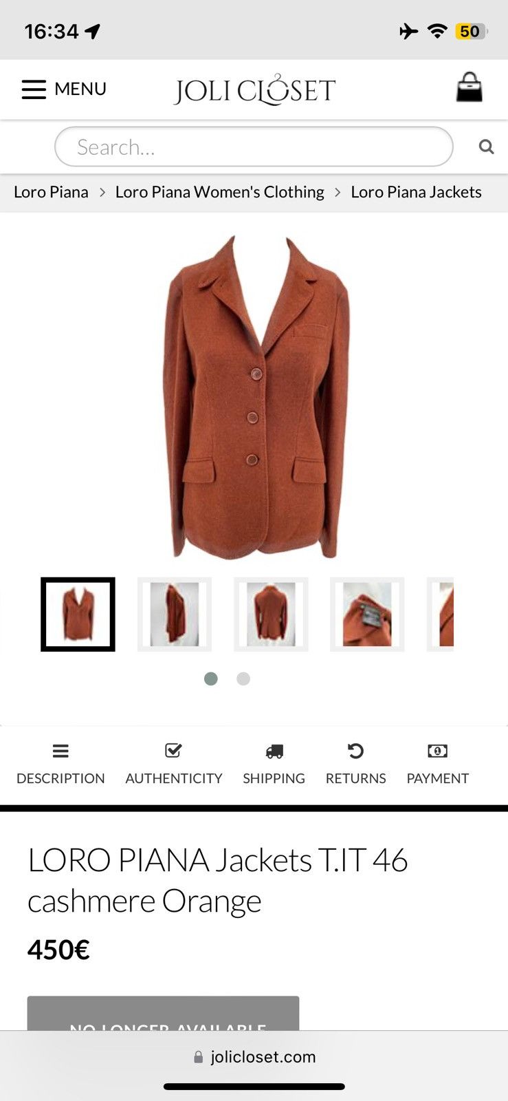 Loro Piana Loro Piana London Bridge Cashmere Blazer Size L / US 10 / IT 46 - 11 Thumbnail