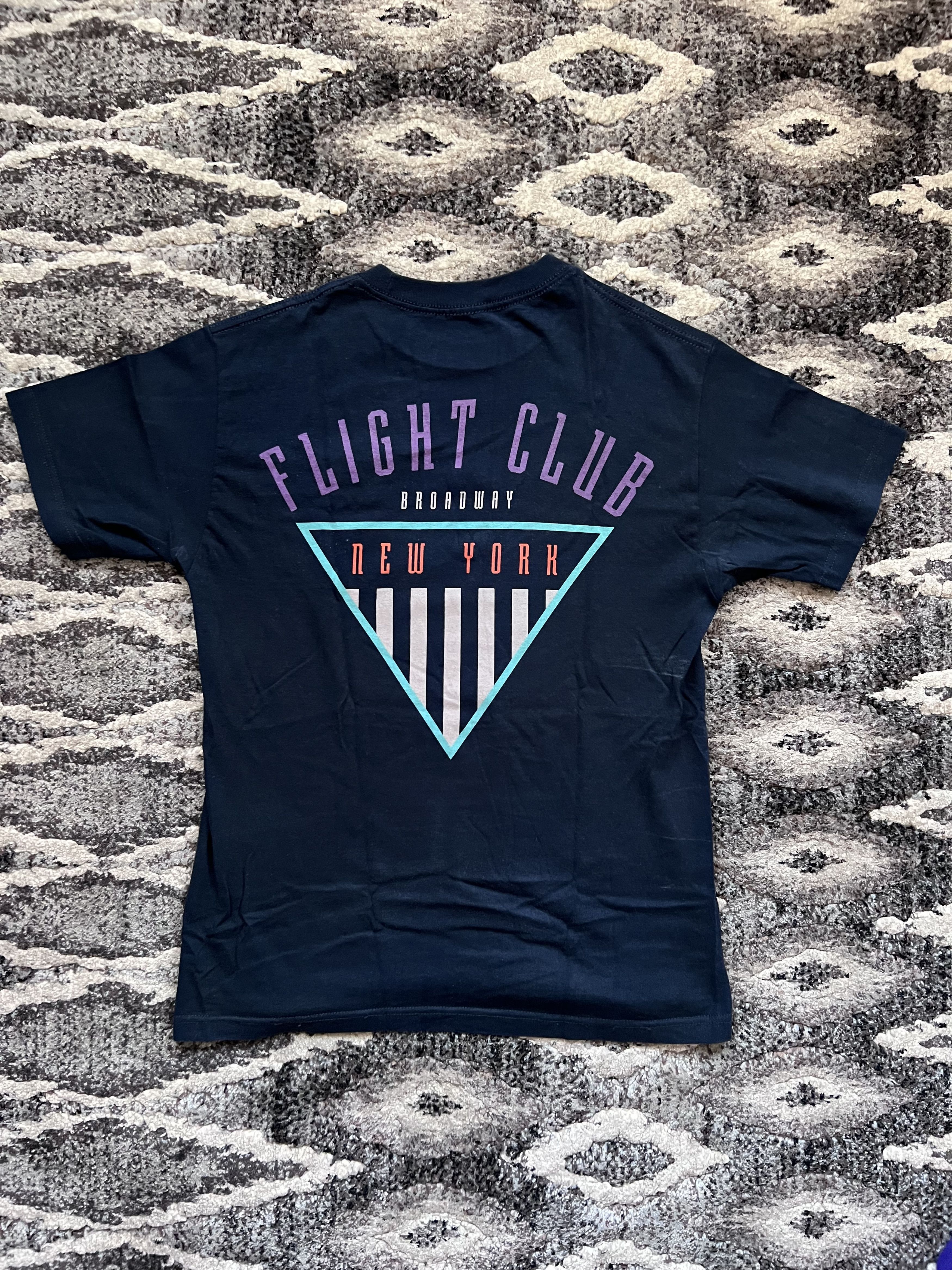 Flight Club Vintage Flight Club "Tri Tee" in Navy Blue Size US M / EU 48-50 / 2 - 1 Thumbnail
