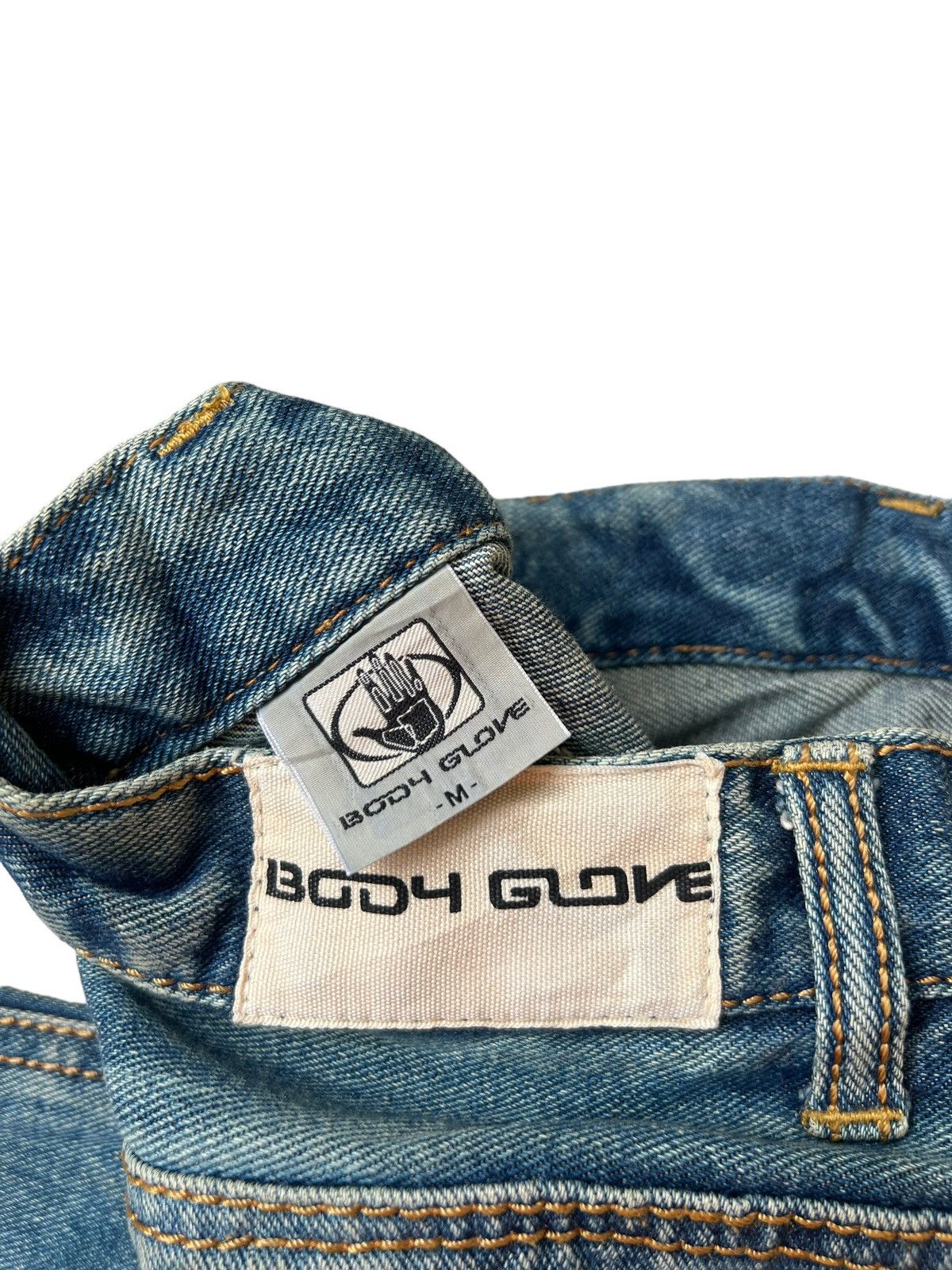 Body Glove Vintage Y2K Body Glove Distress Dirty Muddy Denim Jeans Size US 31 - 22 Thumbnail