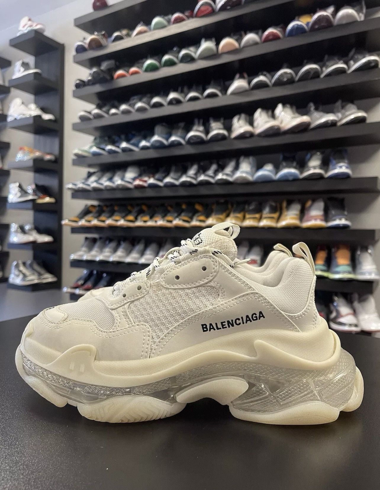 Balenciaga Size 8US/38EU - Balenciaga Triple S Translucent Clear Sole Size US 8 / IT 38 - 1 Thumbnail